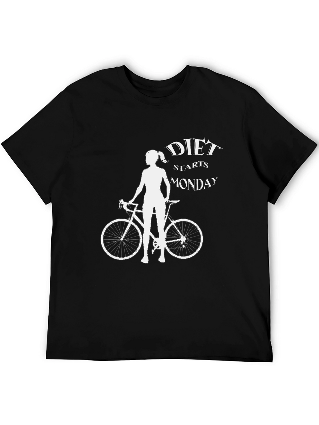 Diet Starts Monday Bike T-Shirt - Black