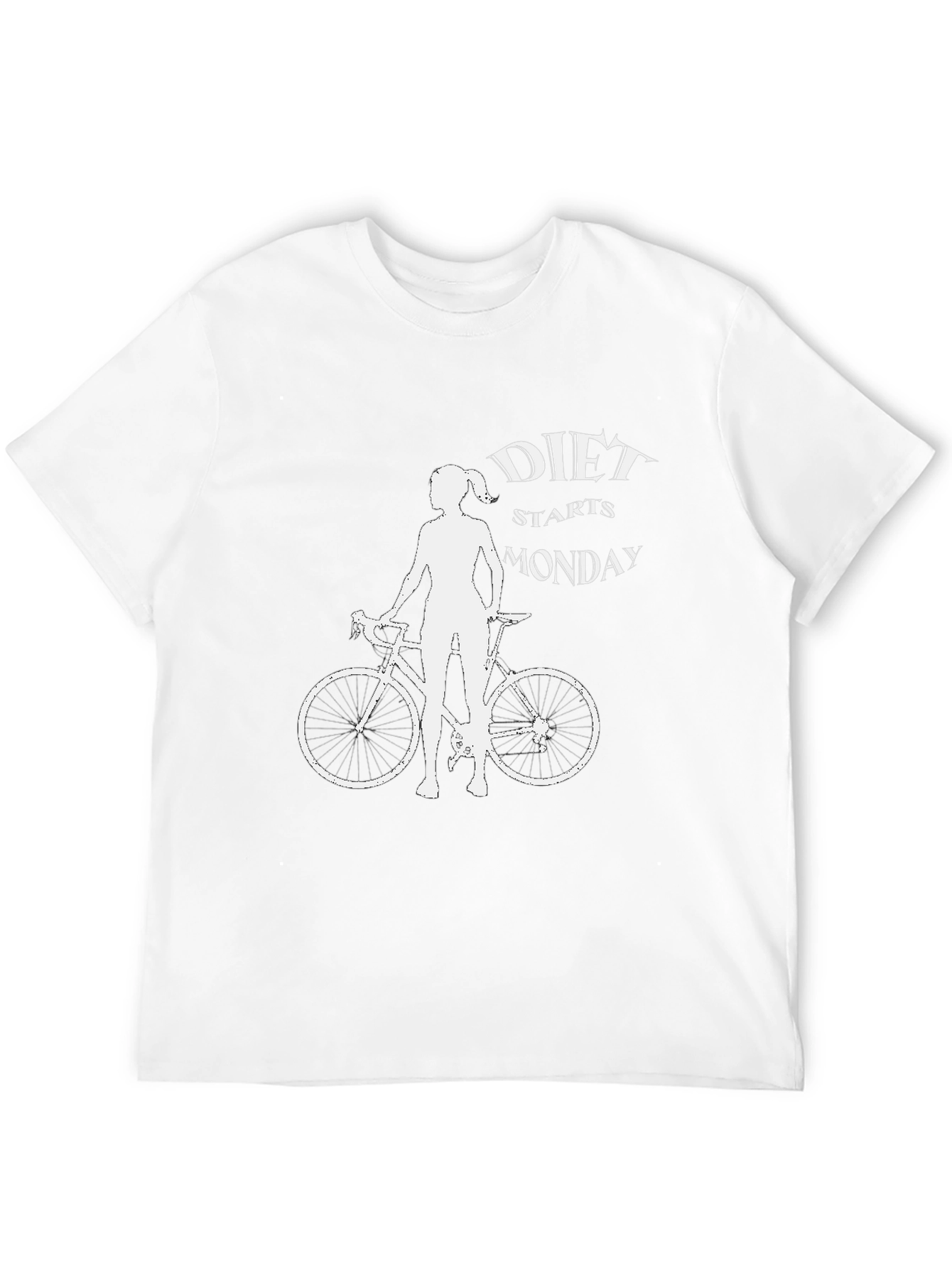 Diet Starts Monday Bike T-Shirt - Black