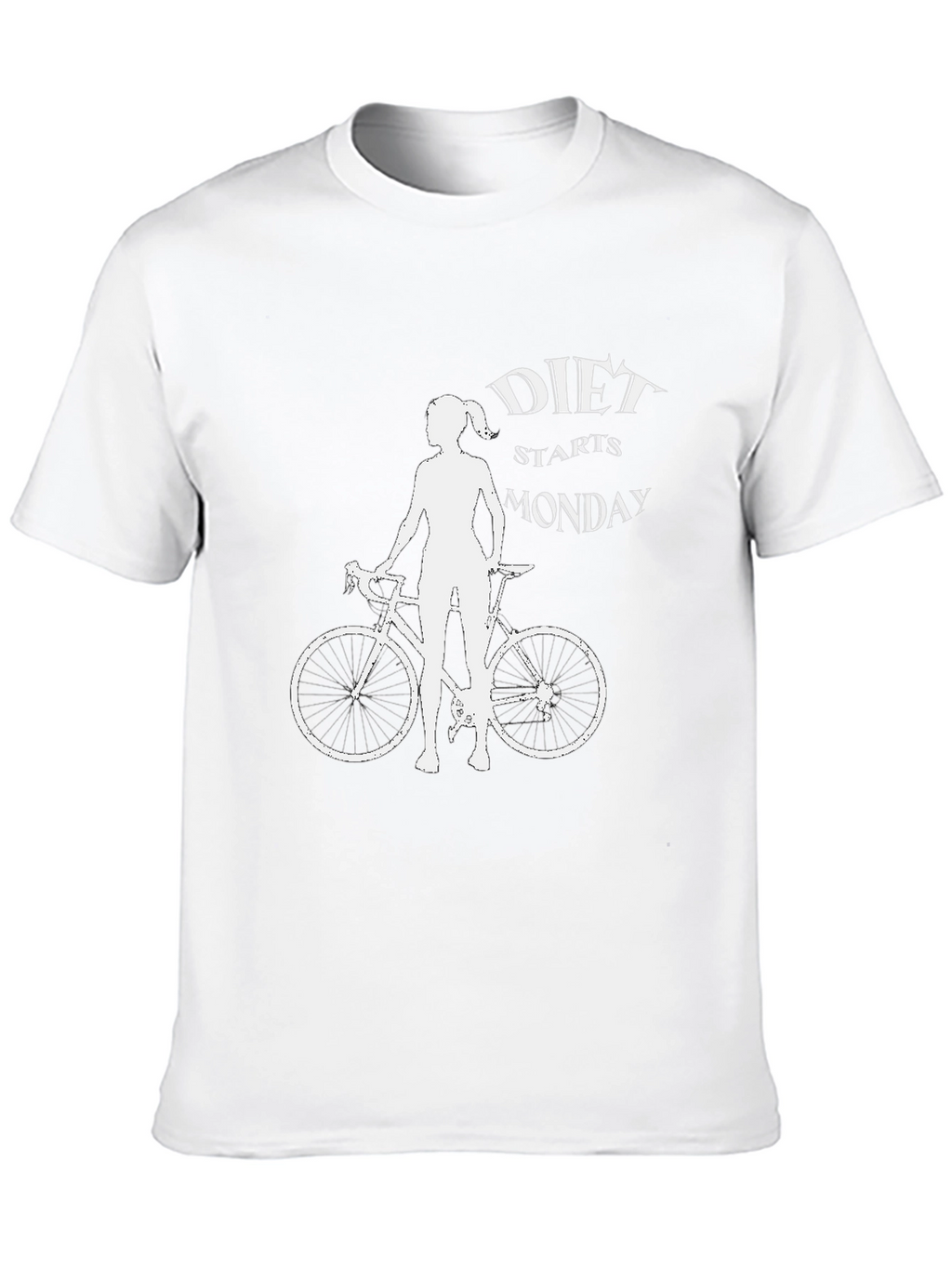 Diet Starts Monday Bike T-Shirt - Black