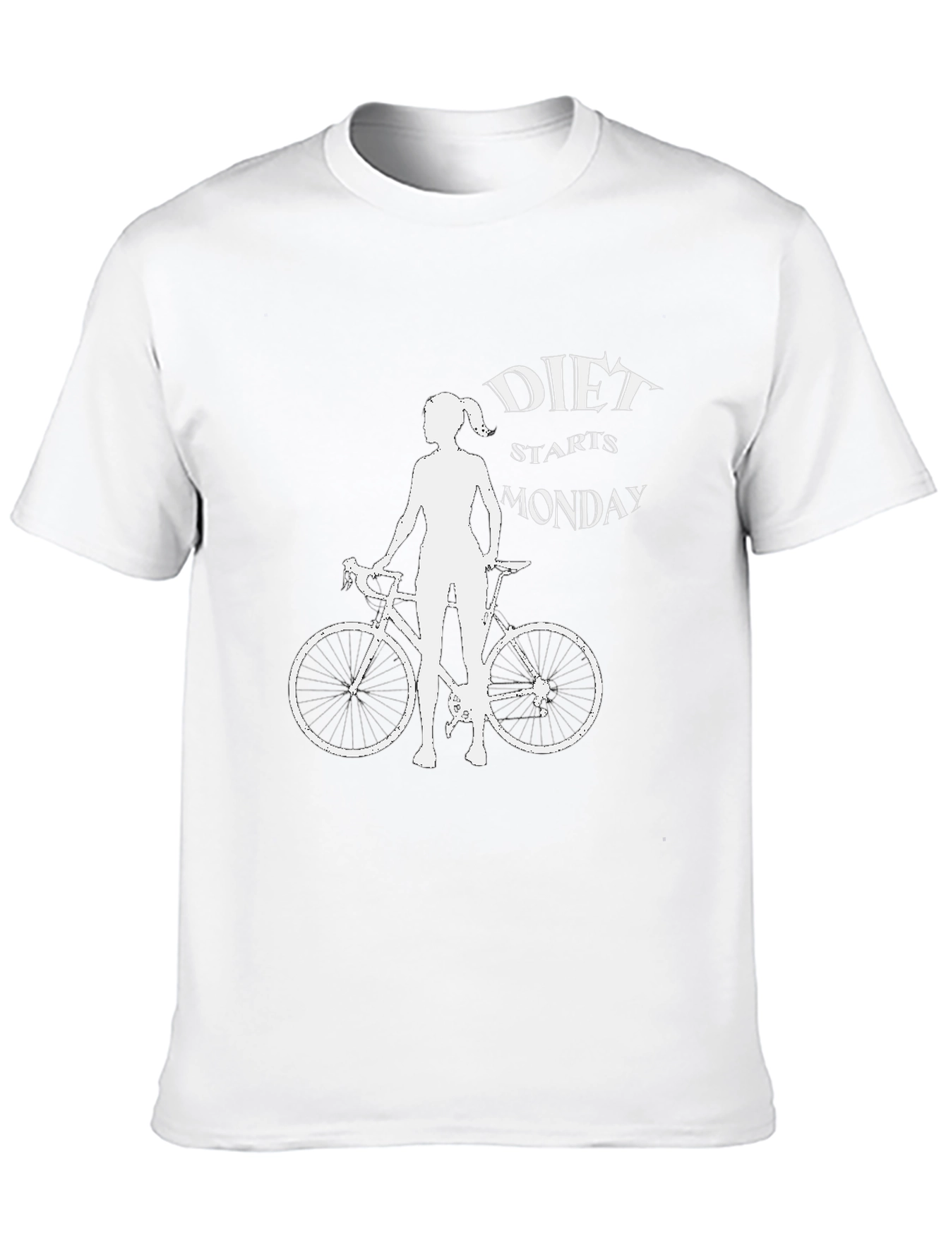 Diet Starts Monday Bike T-Shirt - Black