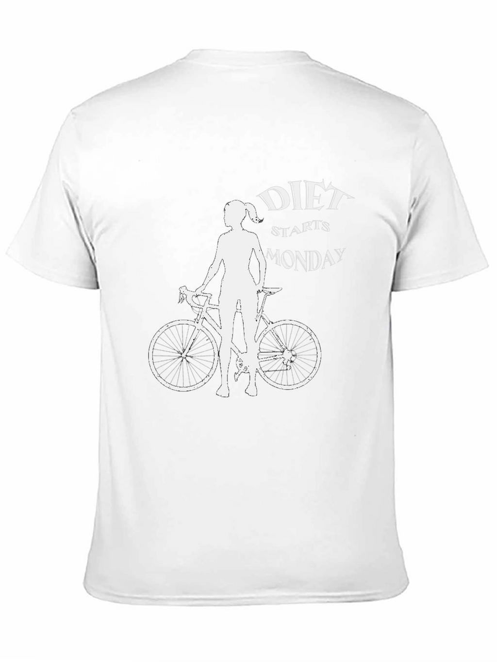 Diet Starts Monday Bike T-Shirt - Black
