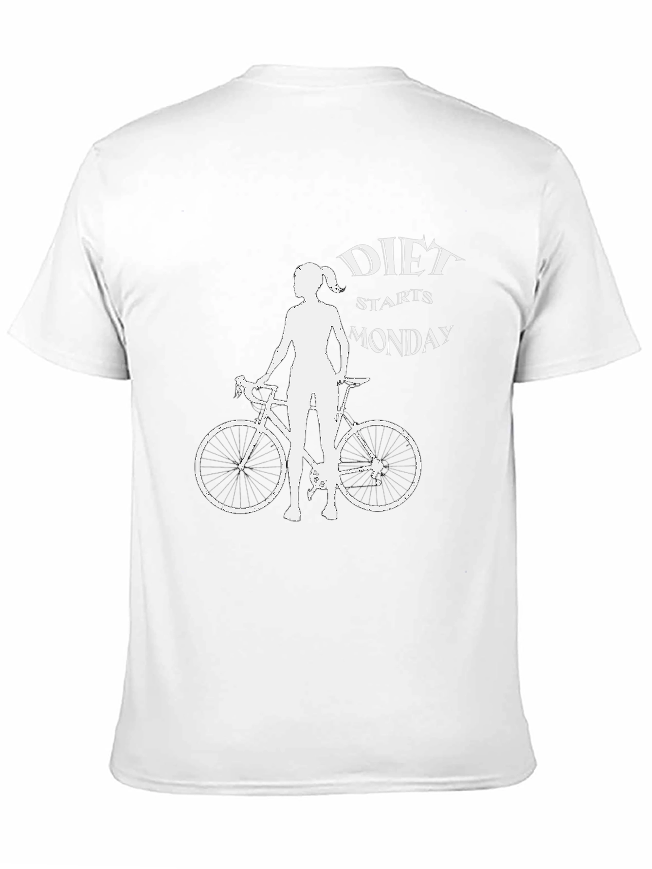Diet Starts Monday Bike T-Shirt - Black