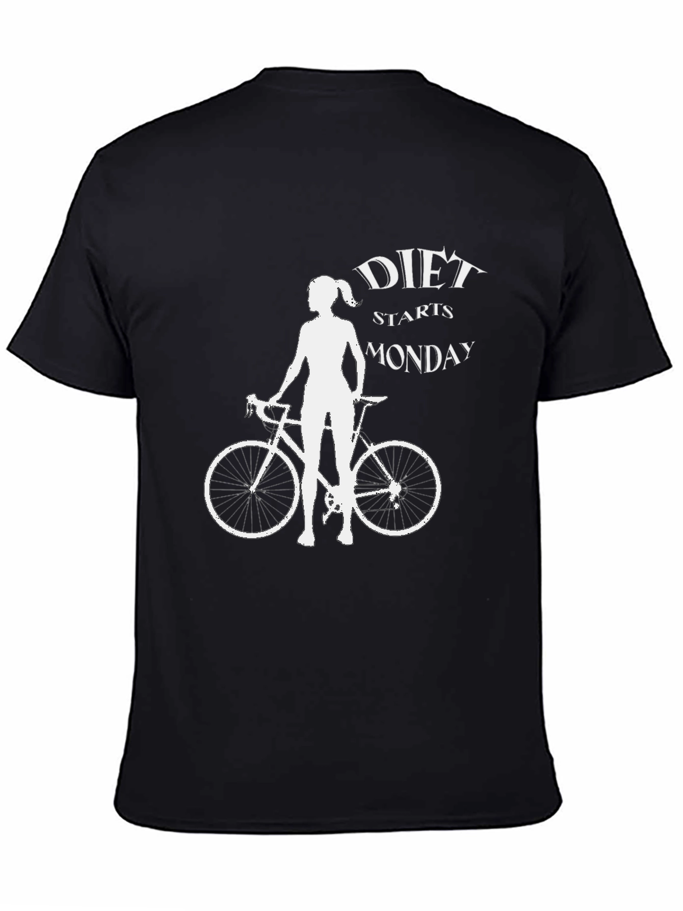 Diet Starts Monday Bike T-Shirt - Black