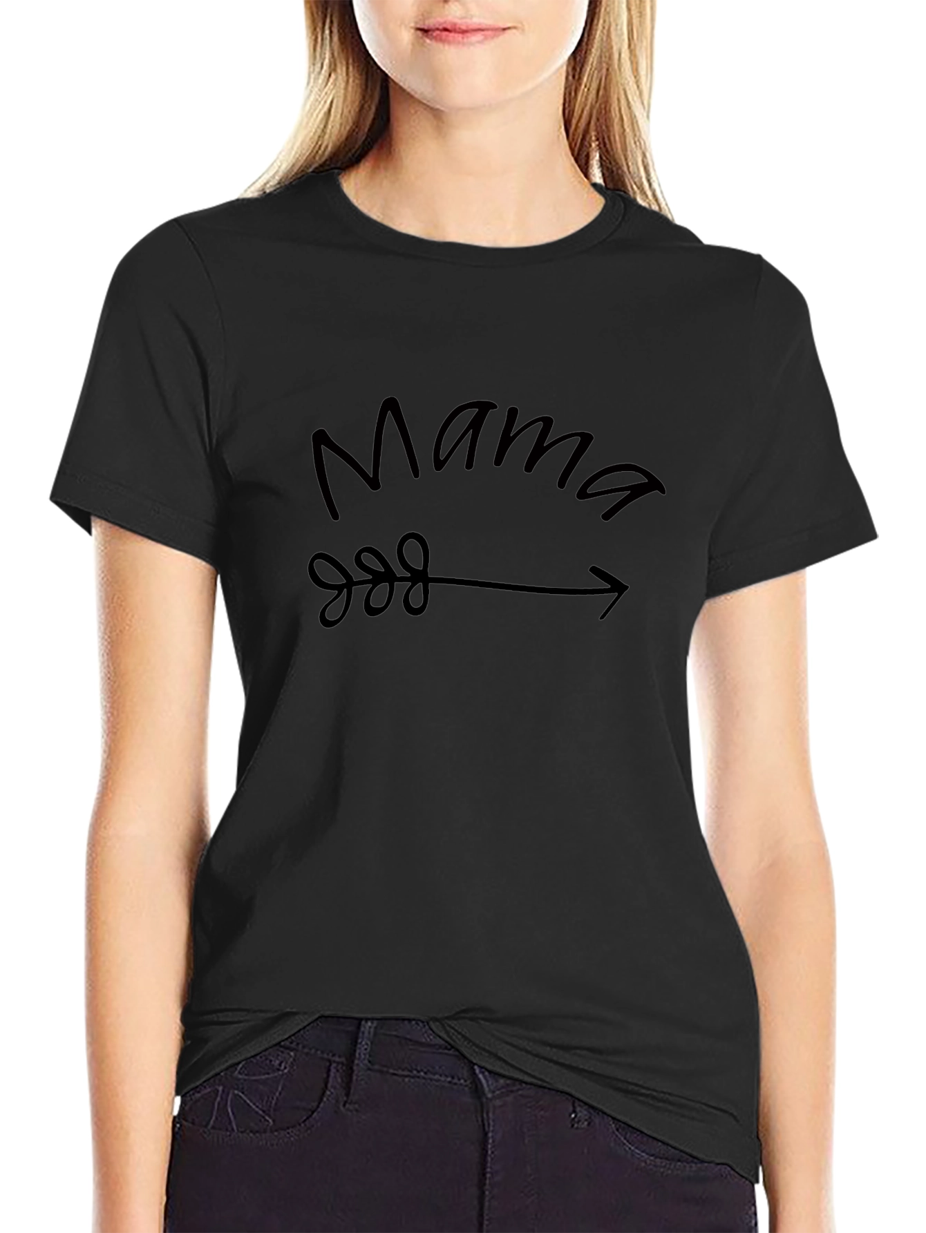 Mama Arrow Graphic Tee - Trendy & Comfortable