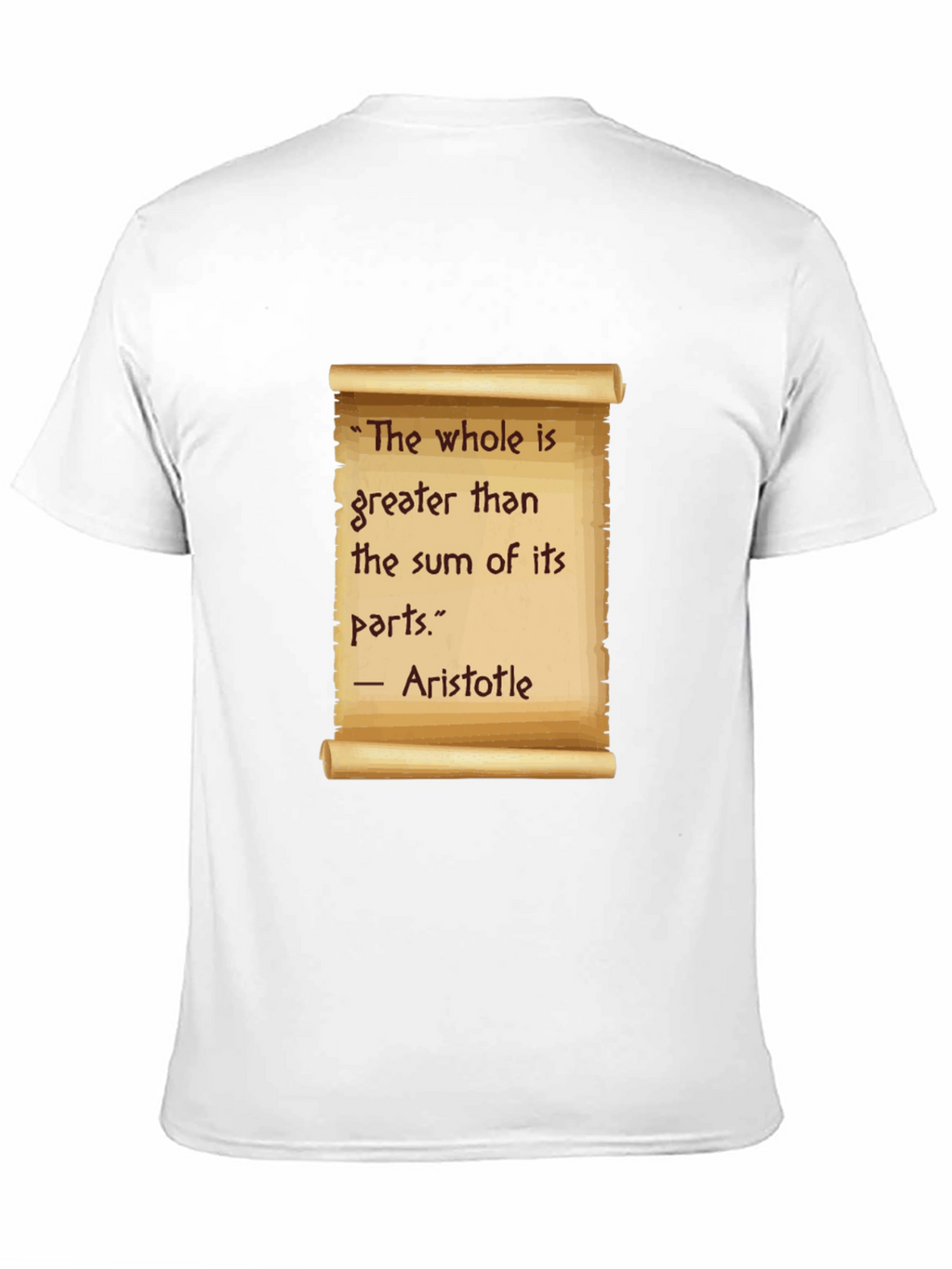 Aristotle Quote T-Shirt - The Whole is Greater