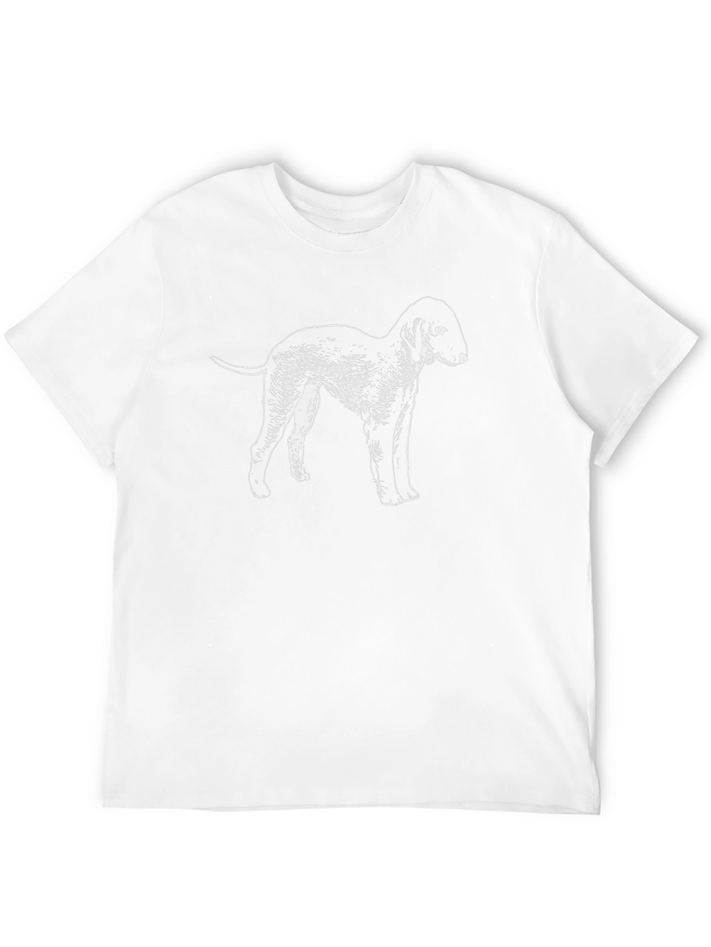 Black Dog T-Shirt - Bedlington Terrier Graphic Tee