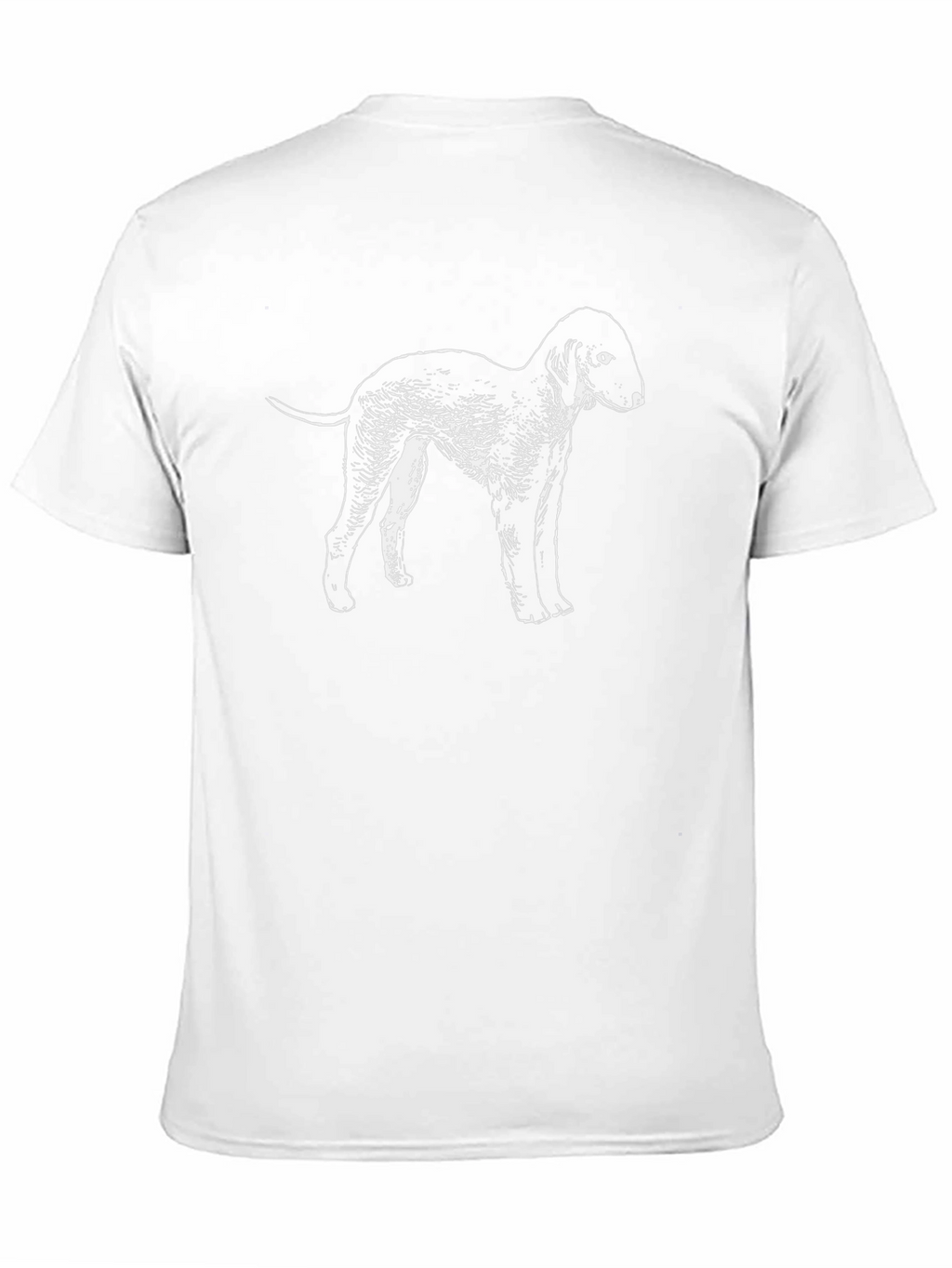 Black Dog T-Shirt - Bedlington Terrier Graphic Tee