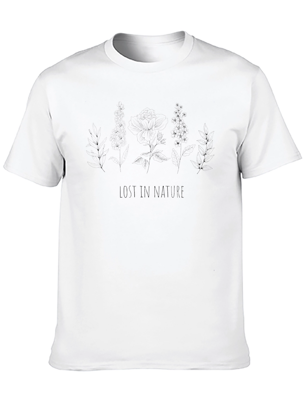 Lost in Nature Graphic Tee - Black