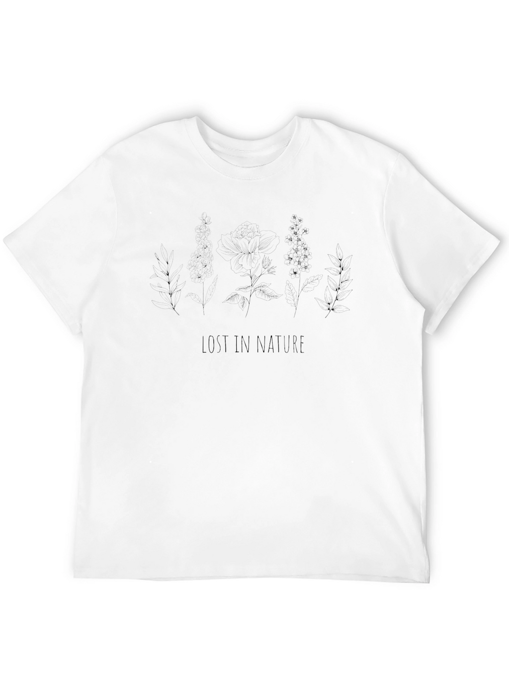 Lost in Nature Graphic Tee - Black