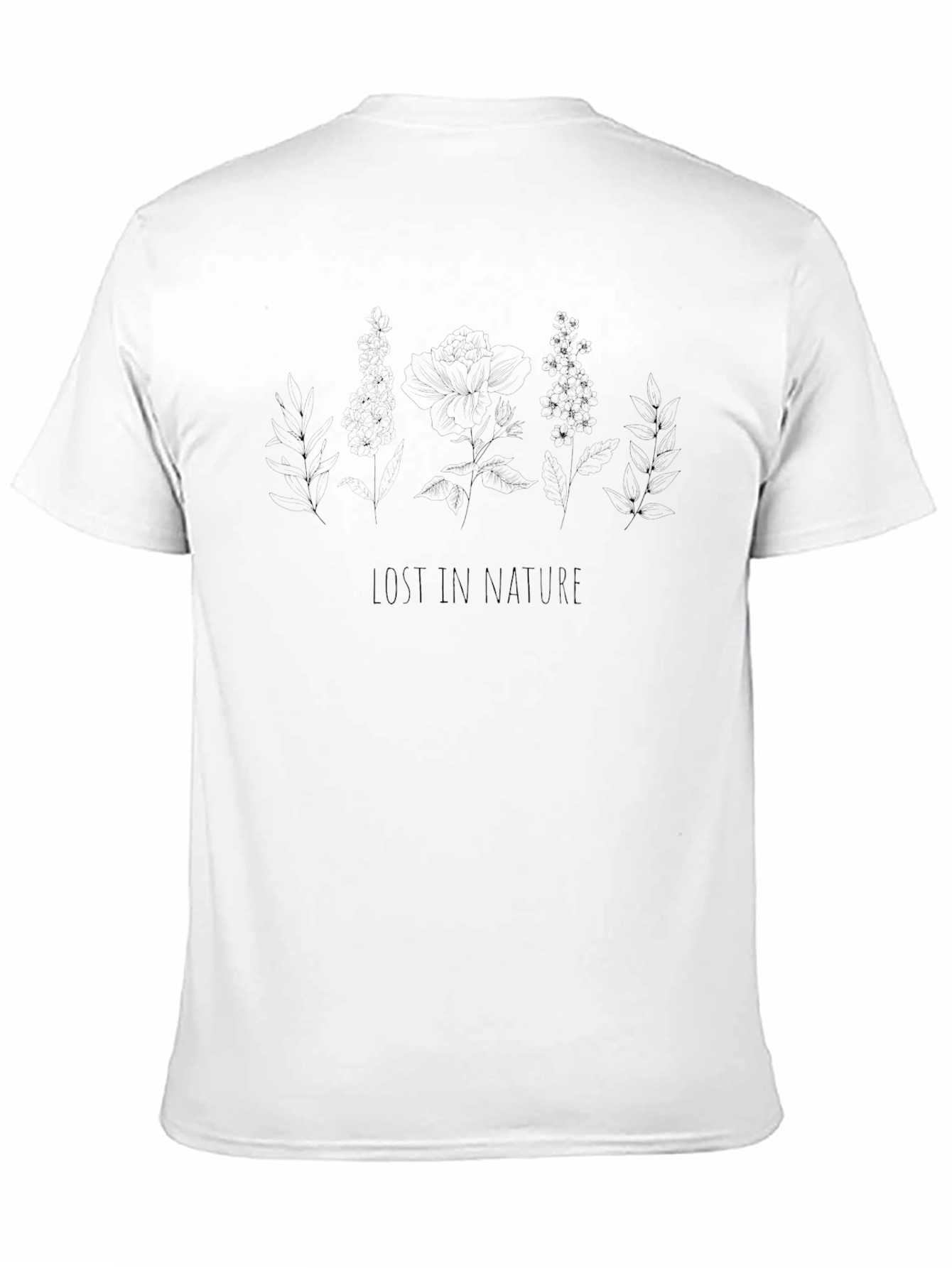 Lost in Nature Graphic Tee - Black