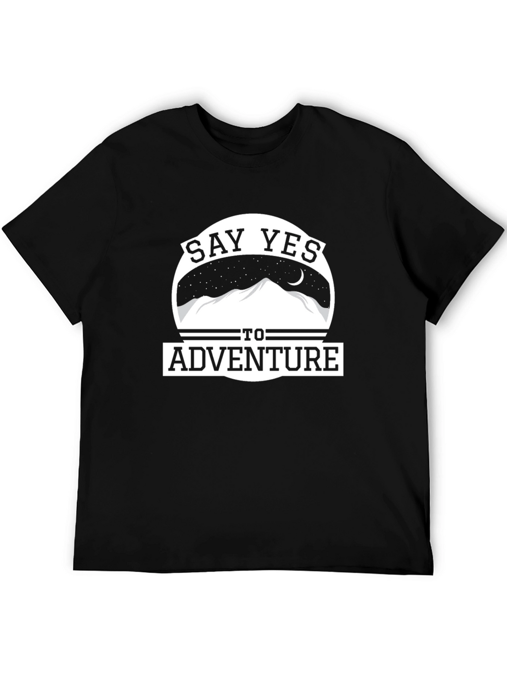 Say Yes To Adventure T-Shirt - Mountain Design