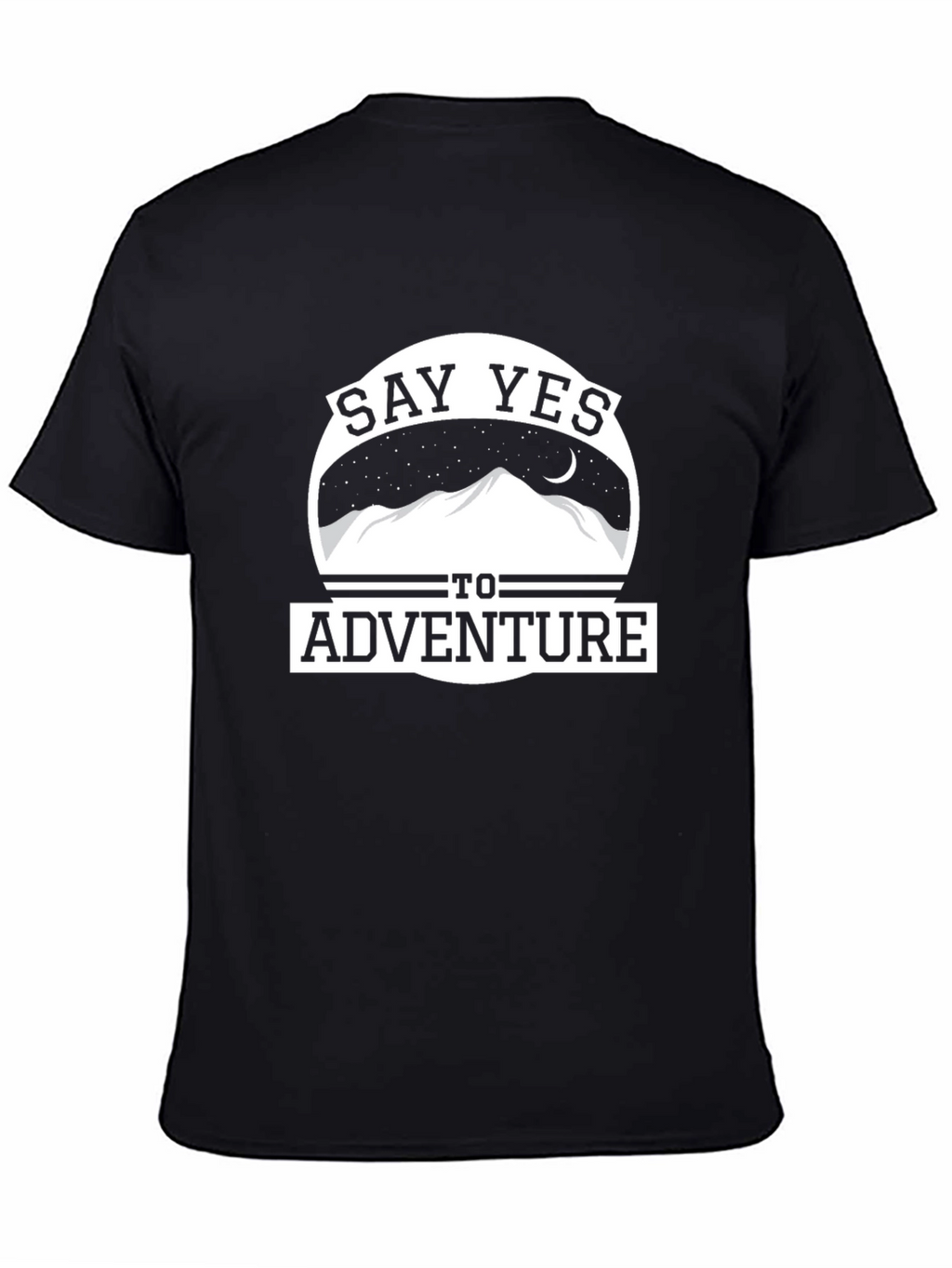 Say Yes To Adventure T-Shirt - Mountain Design
