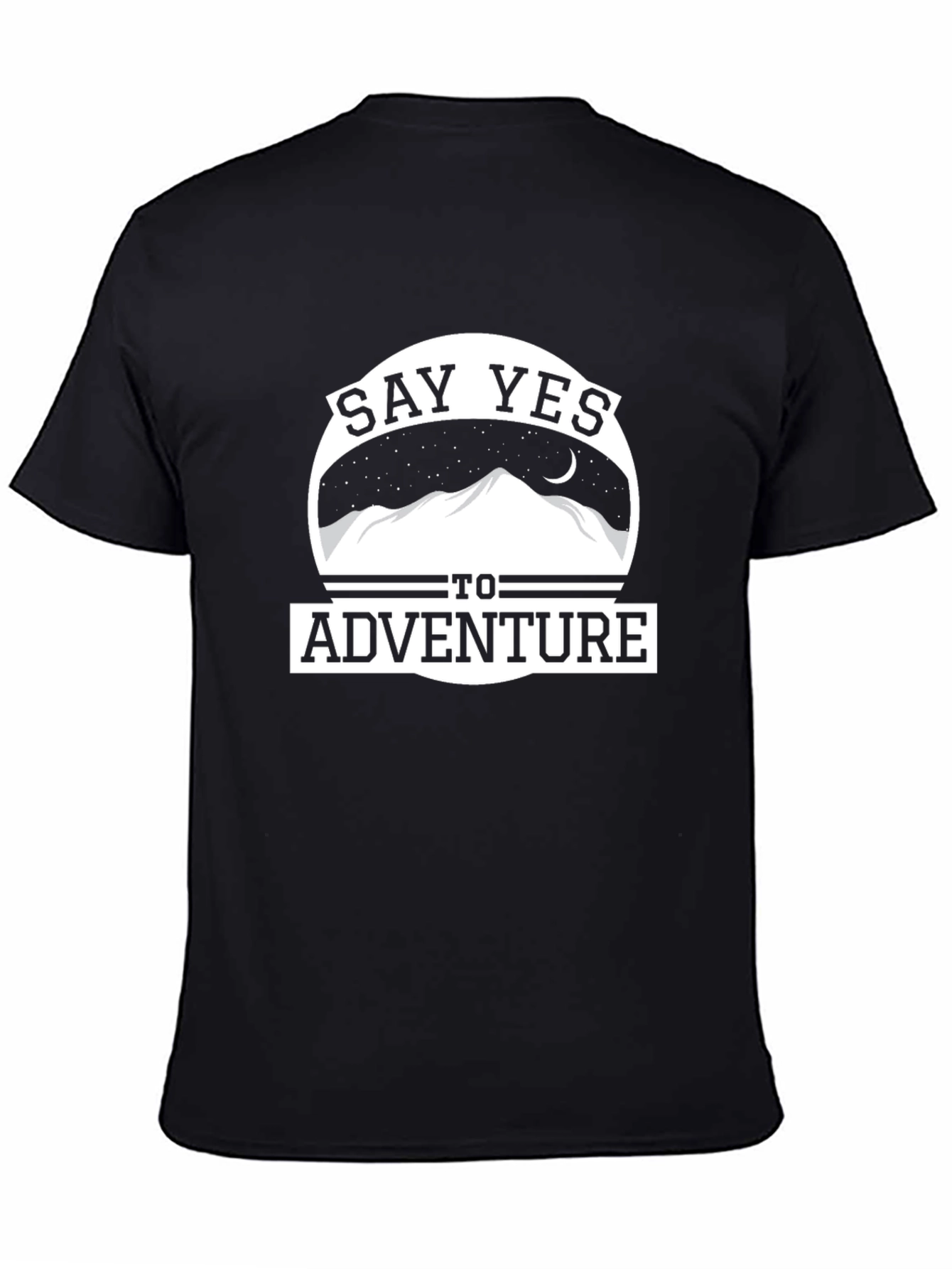 Say Yes To Adventure T-Shirt - Mountain Design