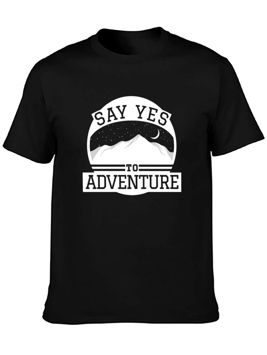 Say Yes To Adventure T-Shirt - Mountain Design