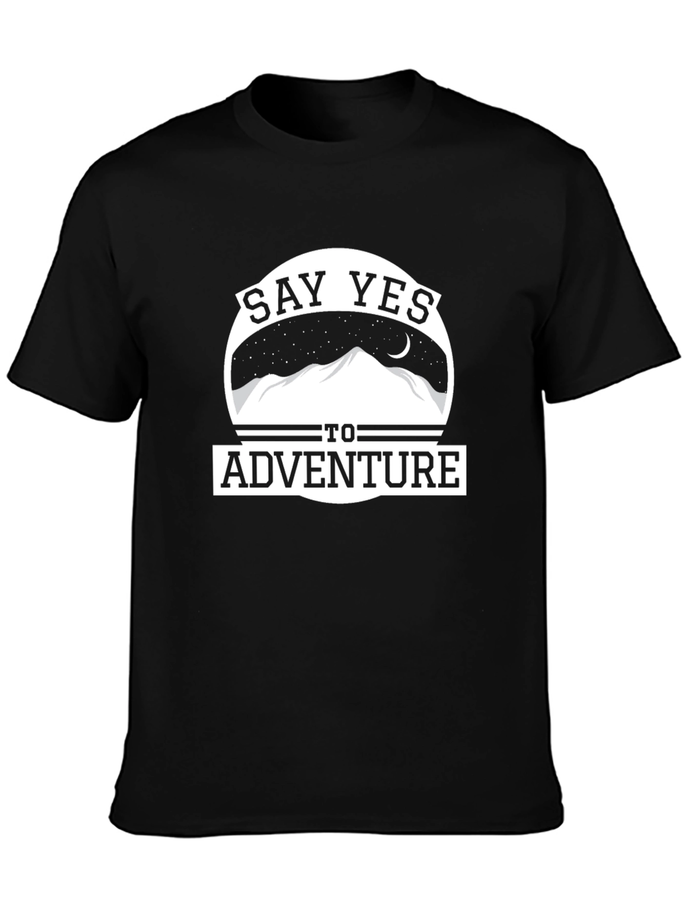 Say Yes To Adventure T-Shirt - Mountain Design