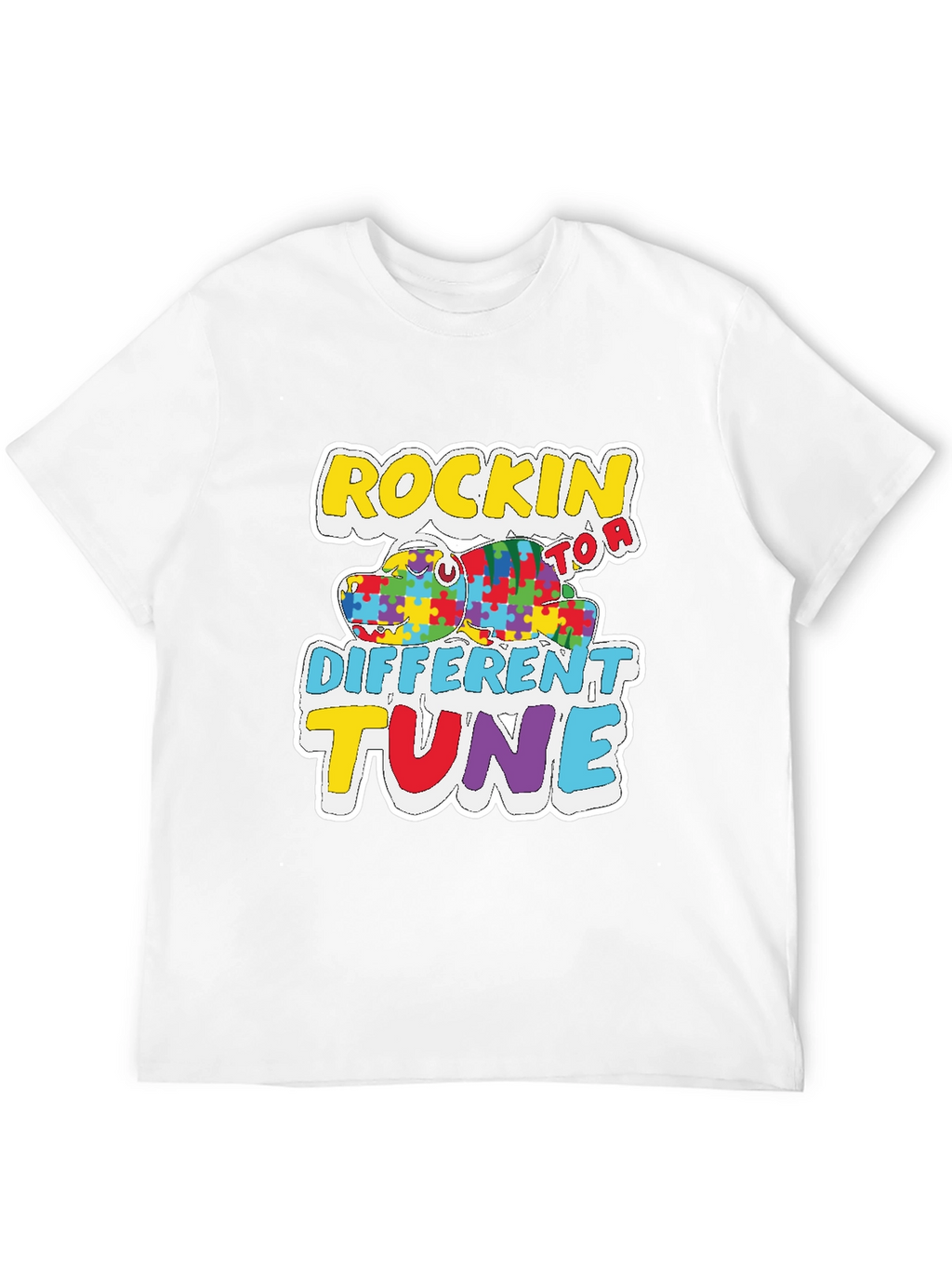 Rockin to a Different Tune Autism Awareness T-Shirt