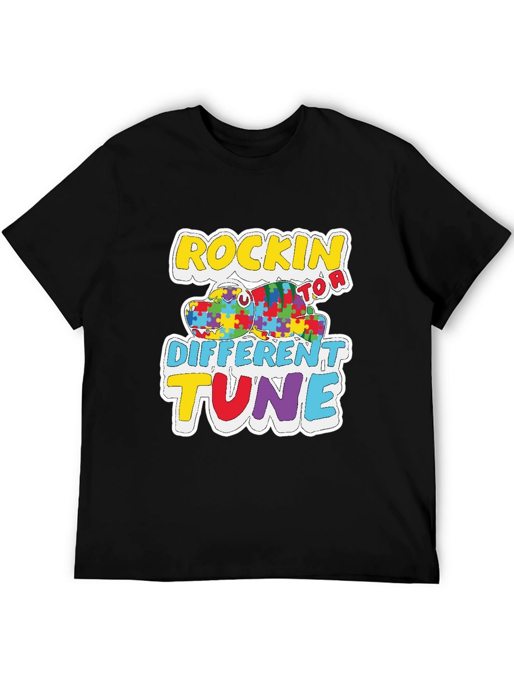 Rockin to a Different Tune Autism Awareness T-Shirt