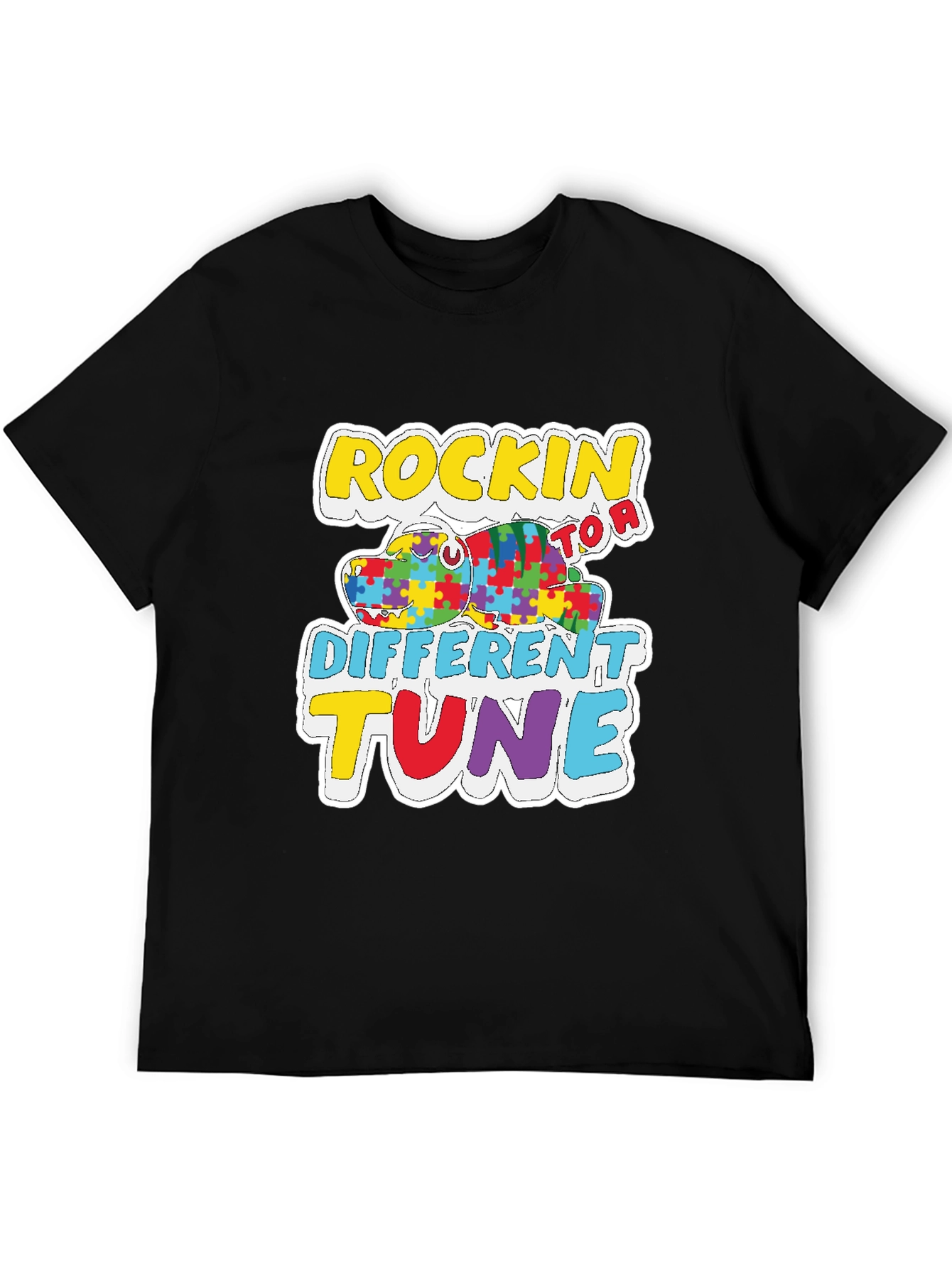 Rockin to a Different Tune Autism Awareness T-Shirt
