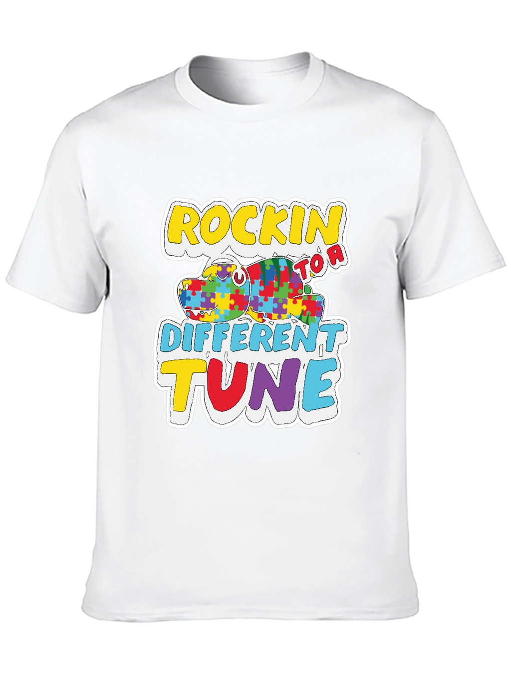 Rockin to a Different Tune Autism Awareness T-Shirt