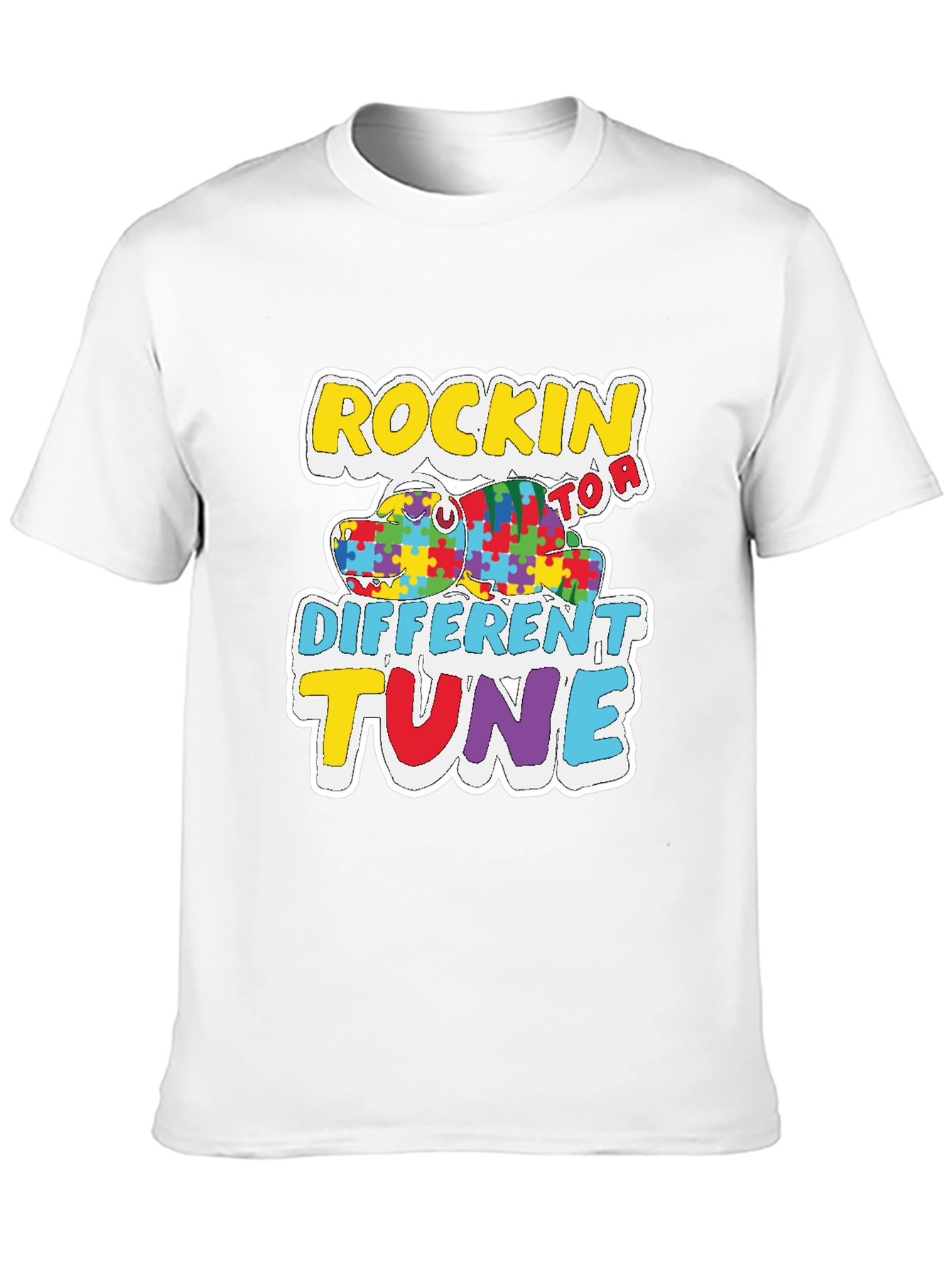 Rockin to a Different Tune Autism Awareness T-Shirt
