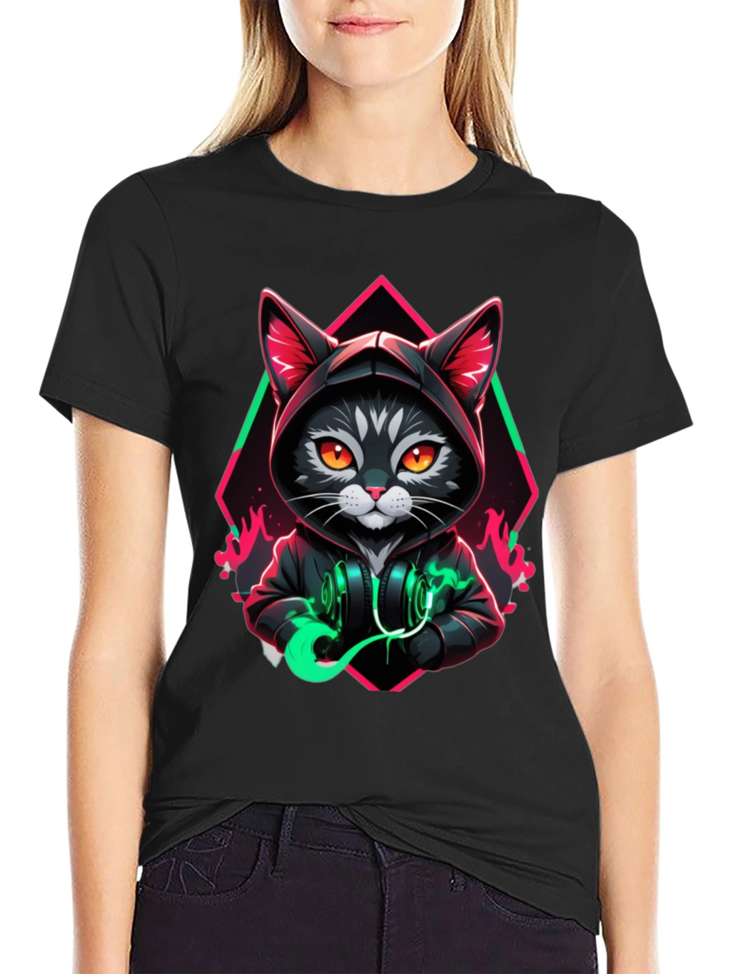 Cool Cat Hoodie T-Shirt - Unique Design