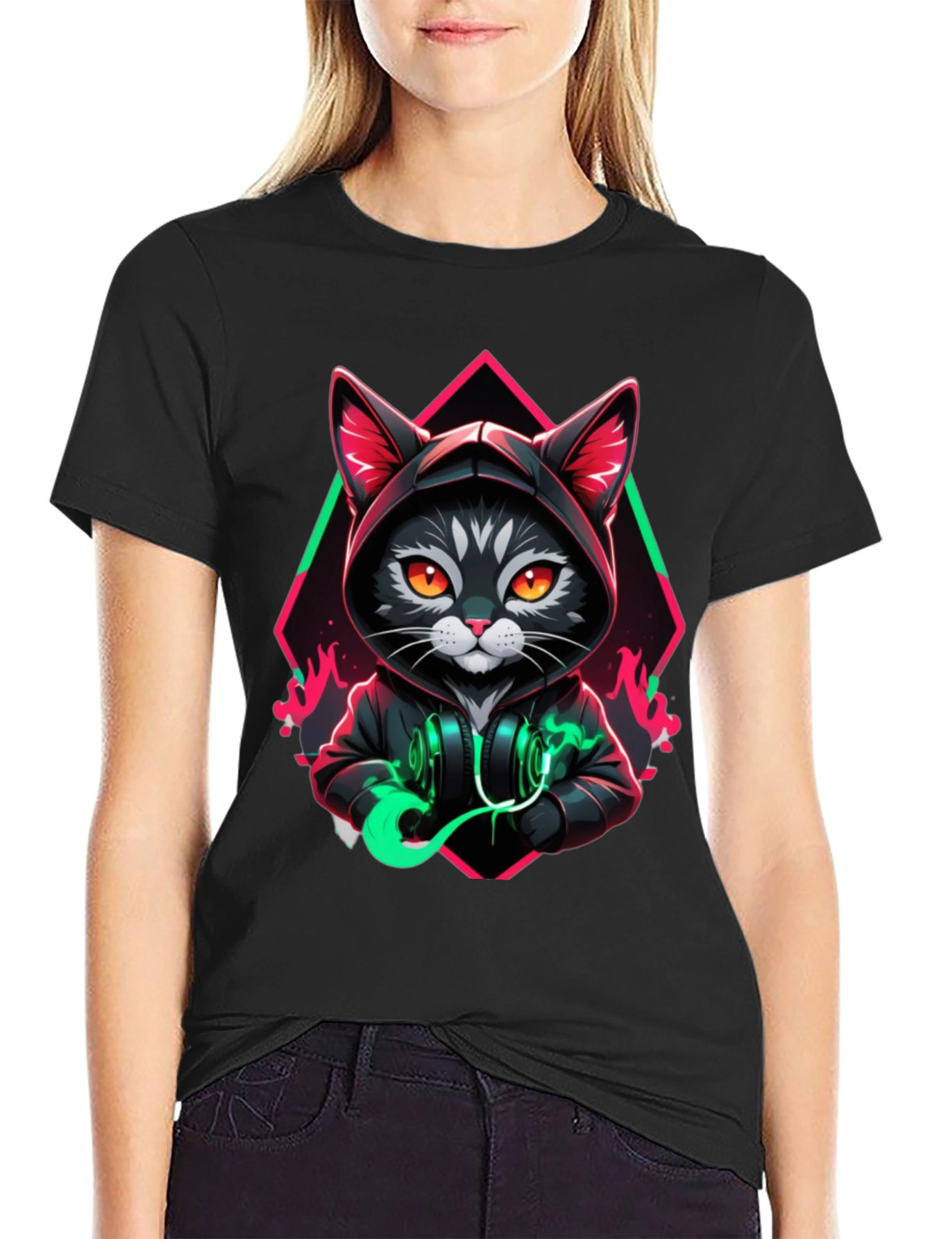 Cool Cat Hoodie T-Shirt - Unique Design
