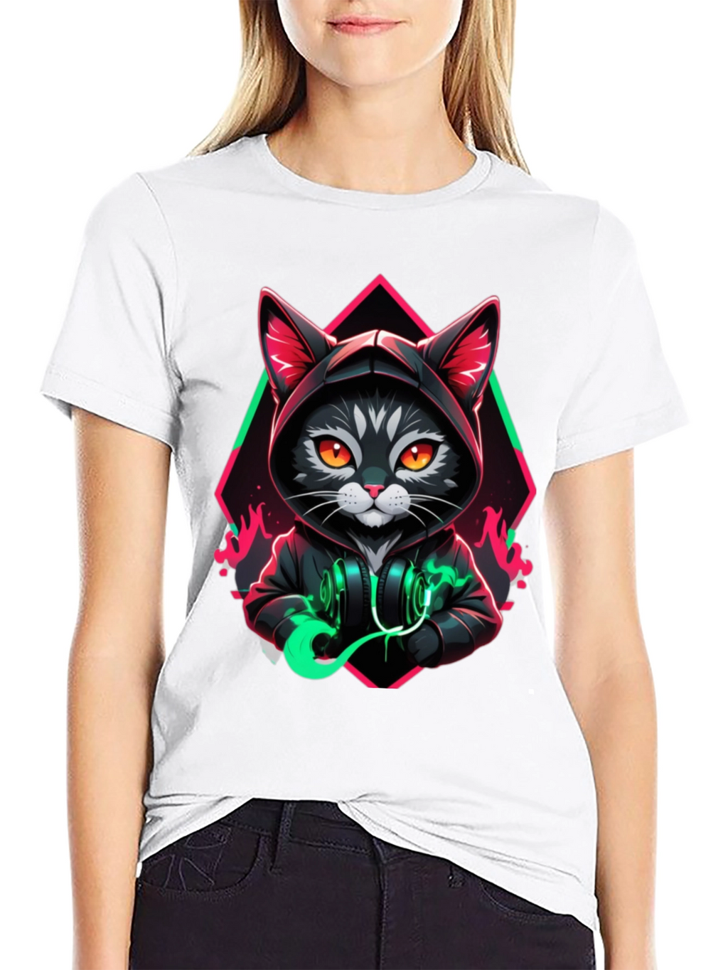 Cool Cat Hoodie T-Shirt - Unique Design
