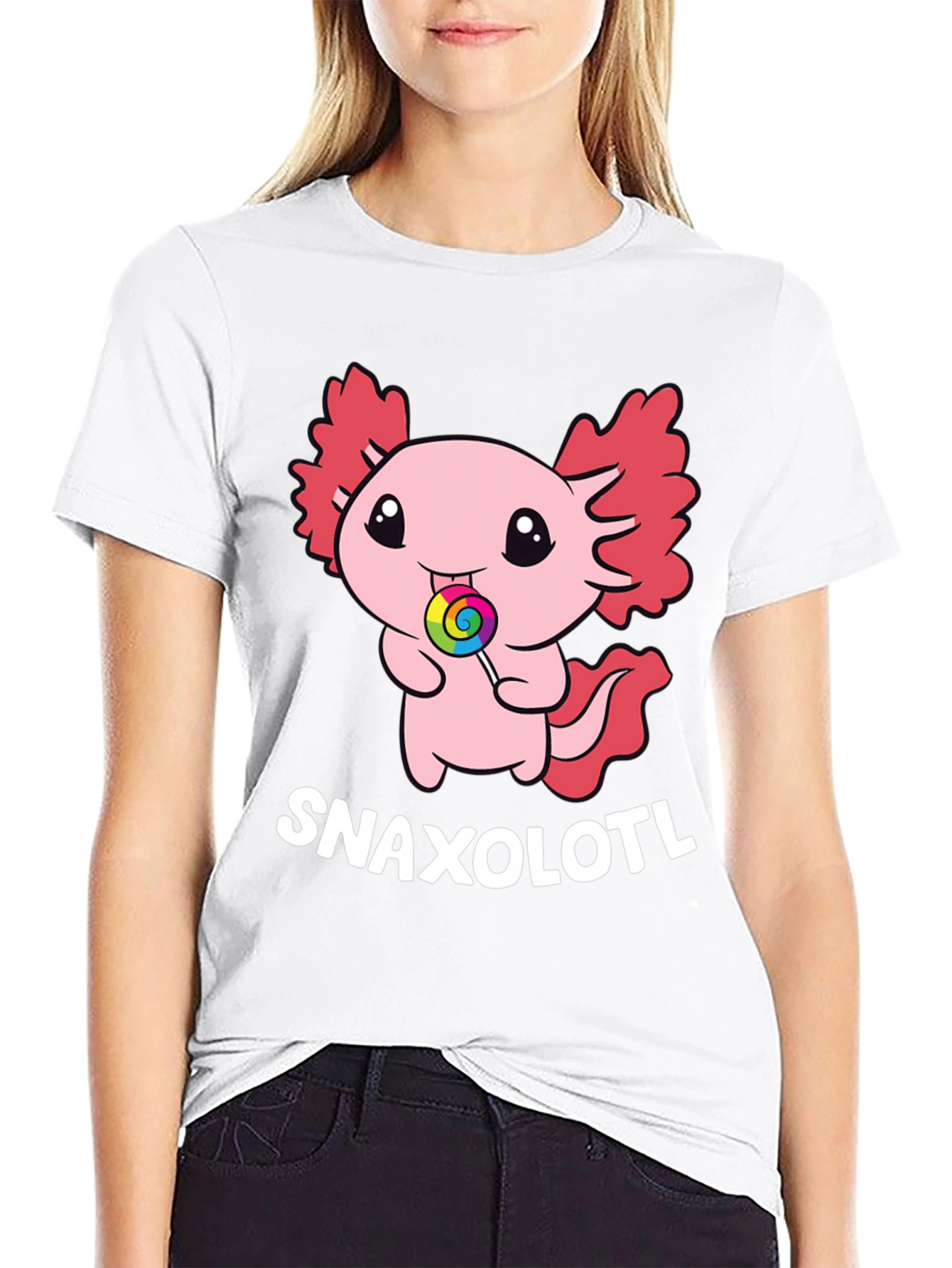 Snaxolotl T-Shirt - Cute Axolotl Candy Tee