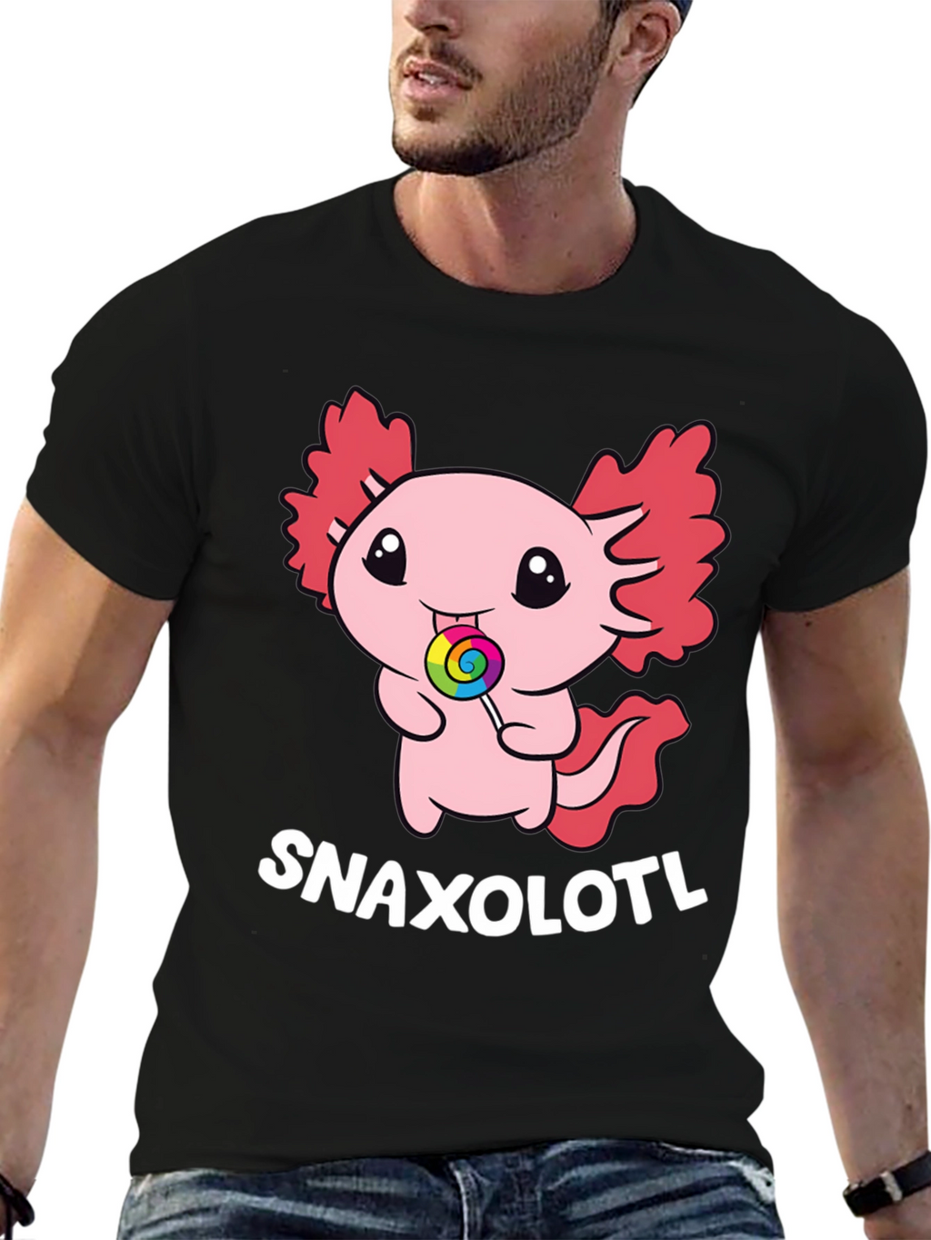 Snaxolotl T-Shirt - Cute Axolotl Candy Tee