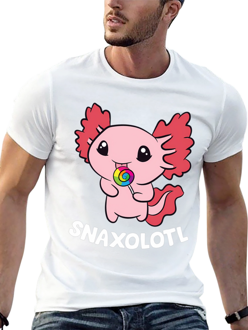 Snaxolotl T-Shirt - Cute Axolotl Candy Tee