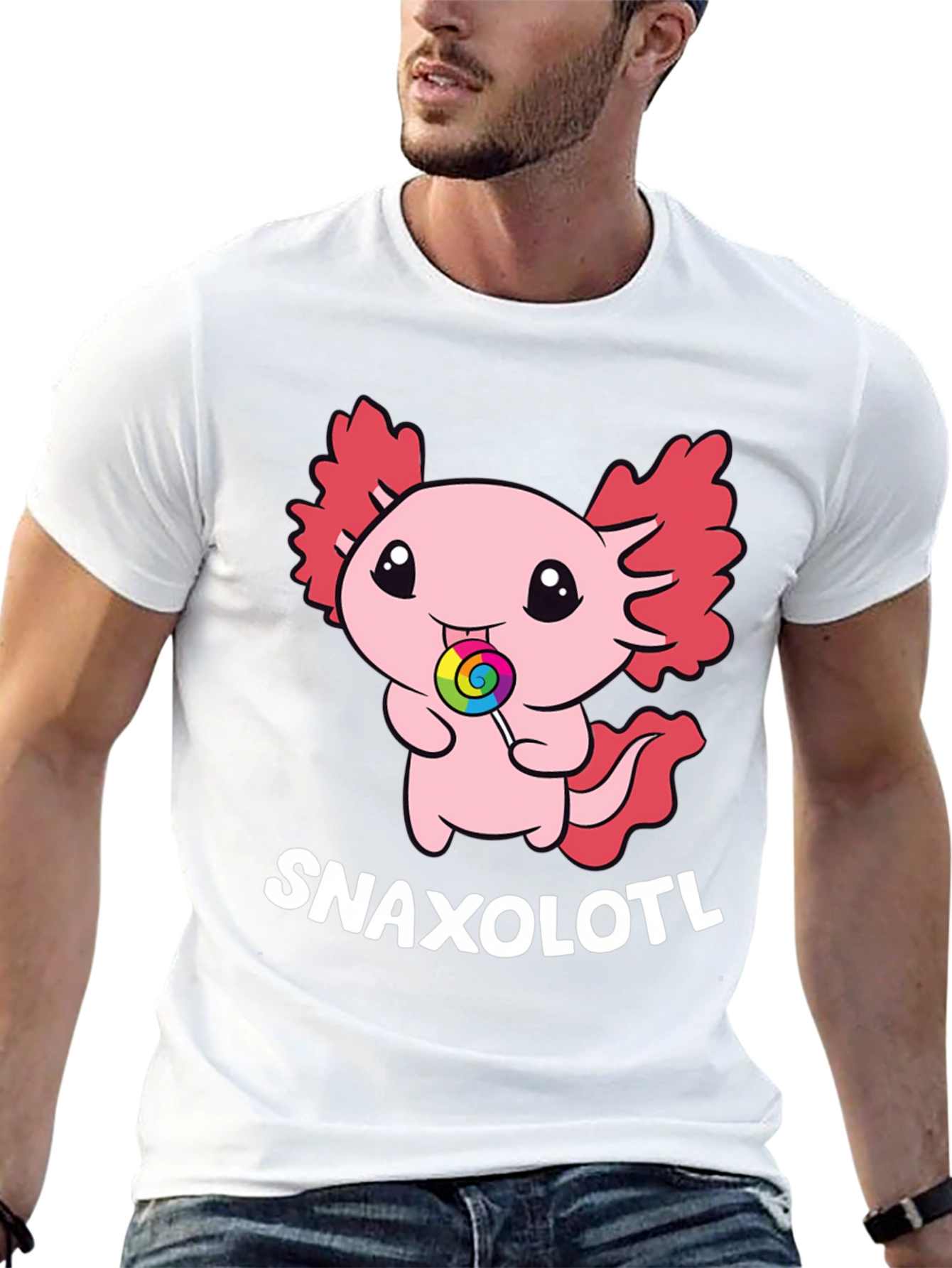 Snaxolotl T-Shirt - Cute Axolotl Candy Tee