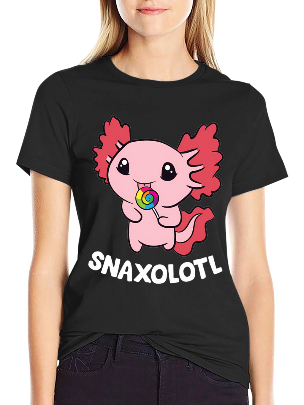 Snaxolotl T-Shirt - Cute Axolotl Candy Tee