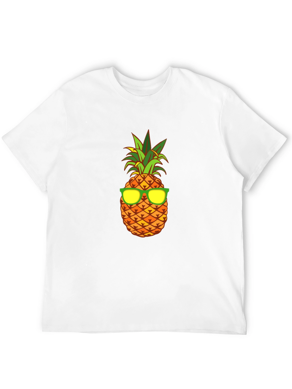 Cool Pineapple Graphic Tee - Black Cotton T-Shirt