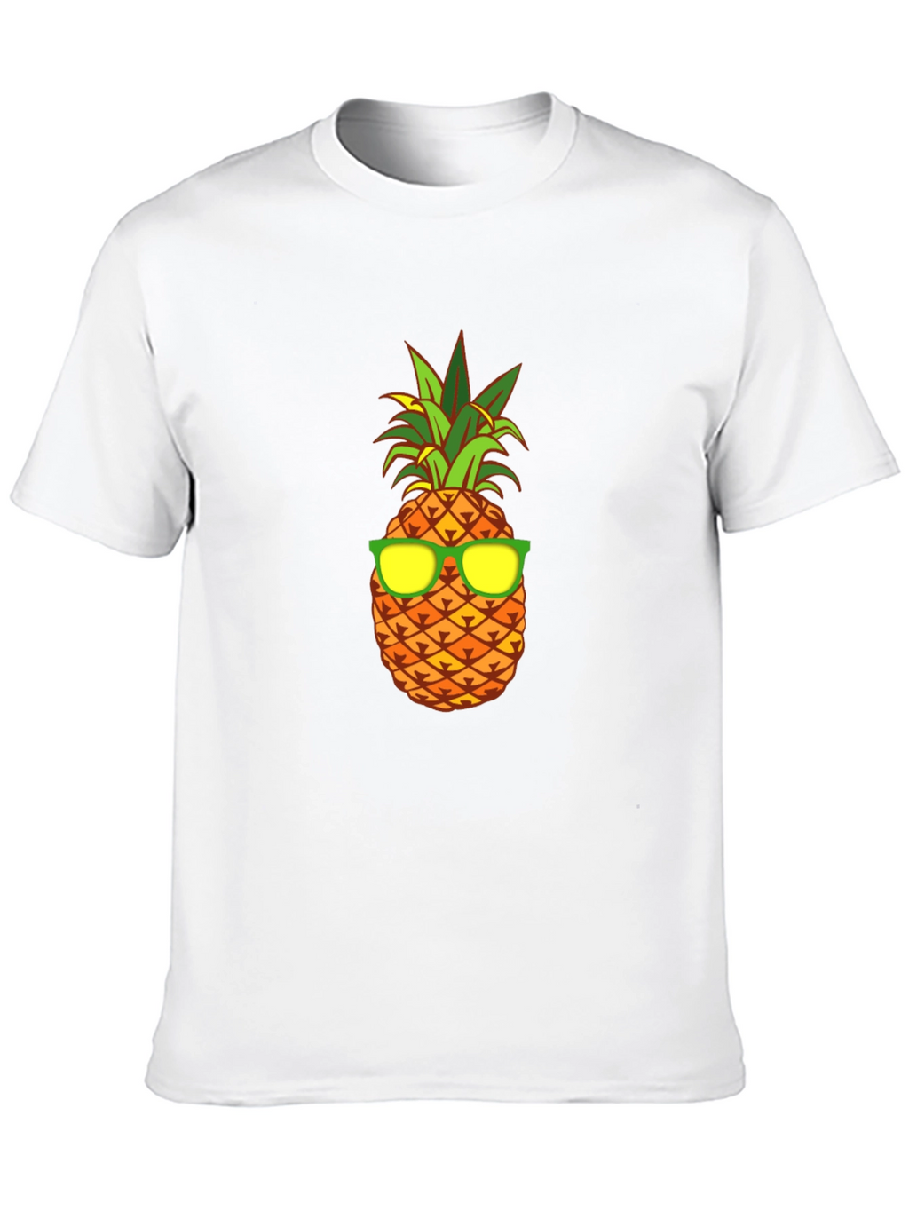 Cool Pineapple Graphic Tee - Black Cotton T-Shirt