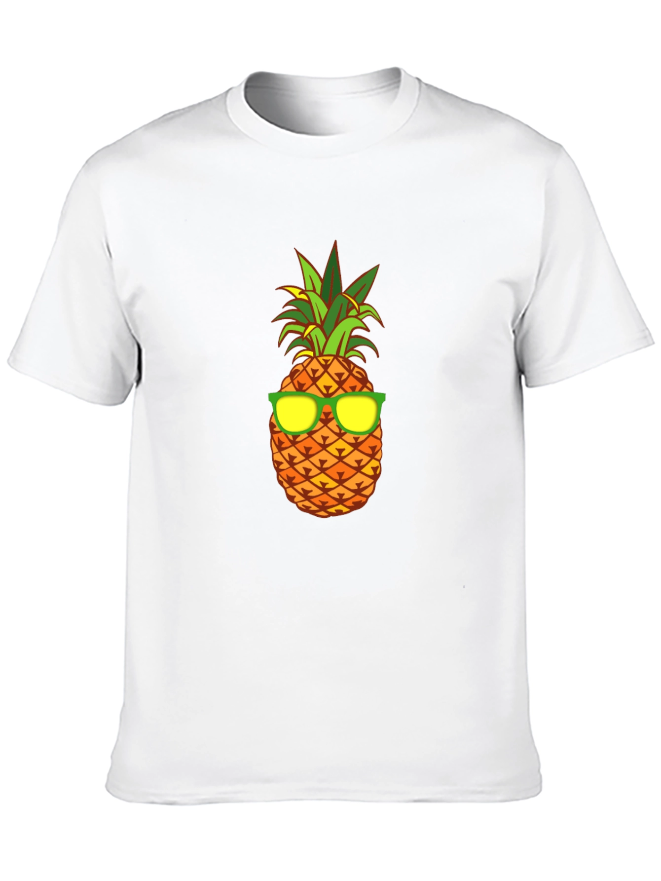 Cool Pineapple Graphic Tee - Black Cotton T-Shirt