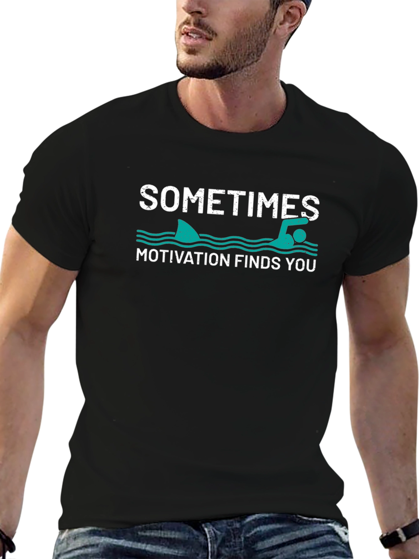 Sometimes Motivation Finds You Graphic T-Shirt