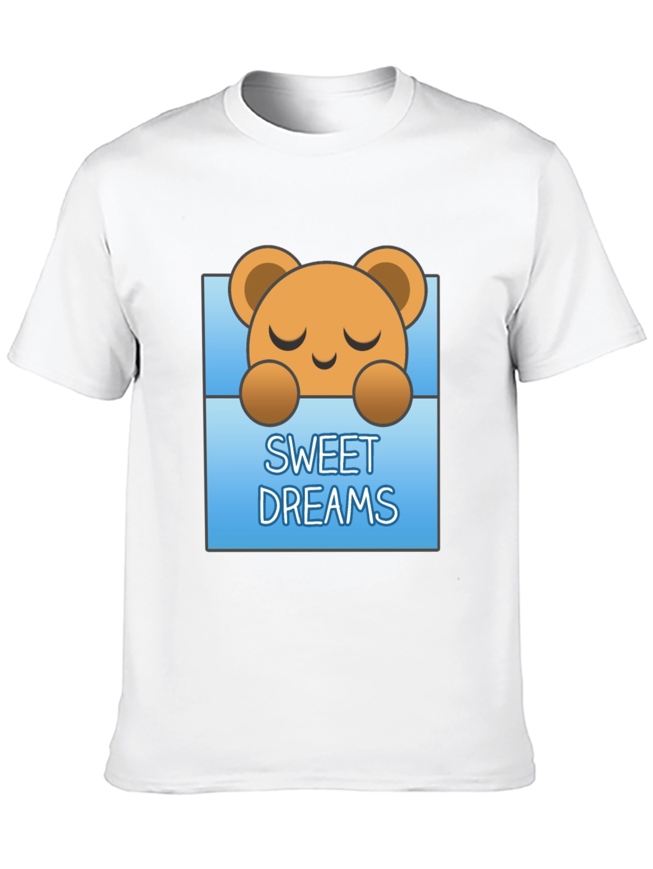Sweet Dreams Bear Graphic Tee - Soft Cotton