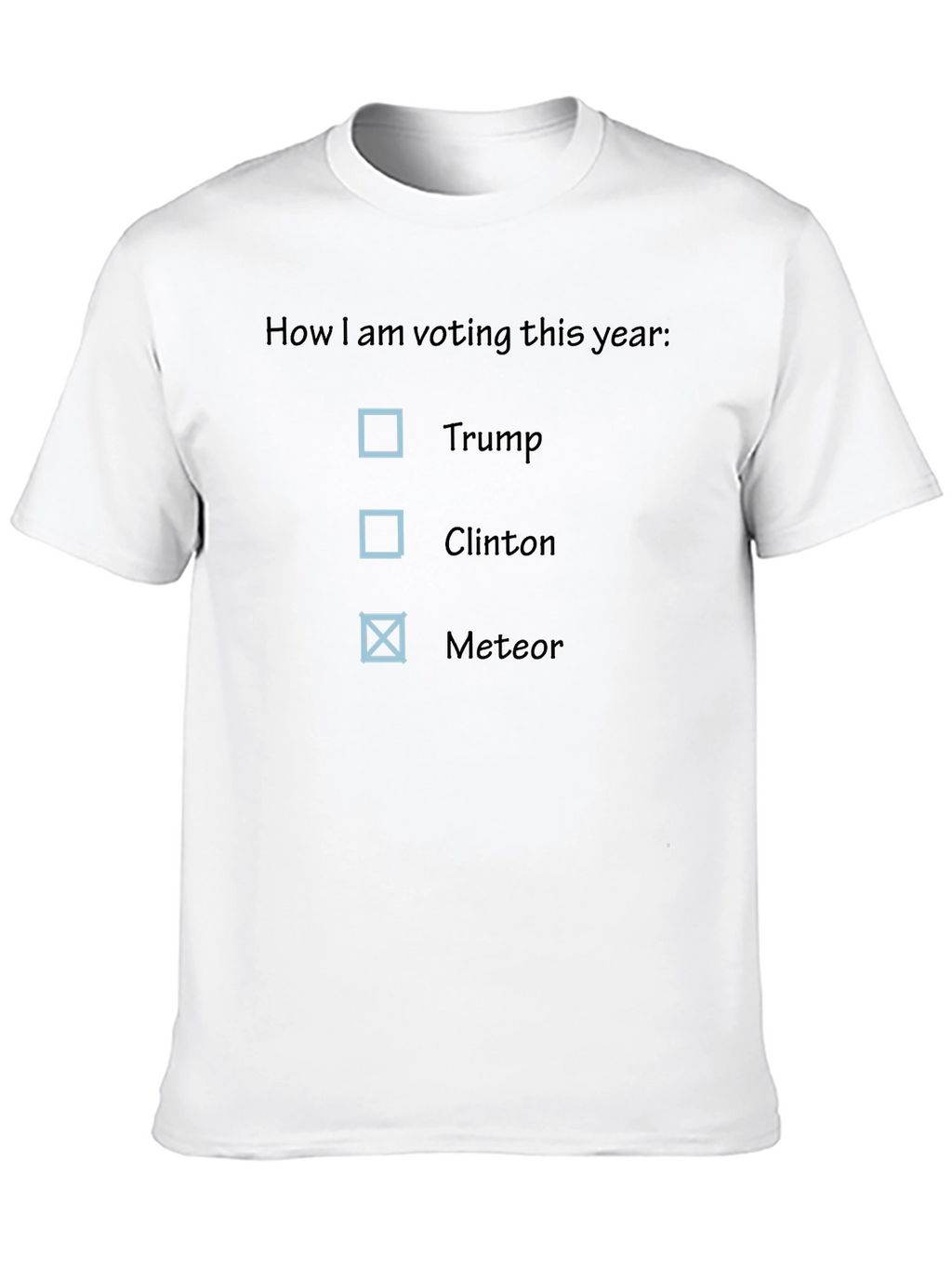 Novelty Political Humor T-Shirt - Meteor 2024
