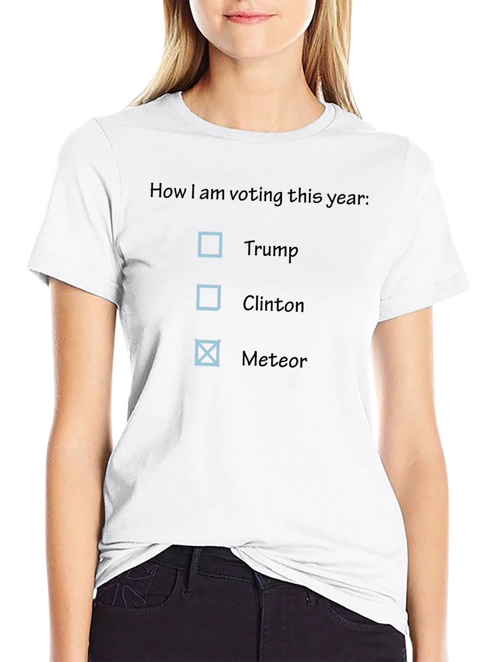 Novelty Political Humor T-Shirt - Meteor 2024