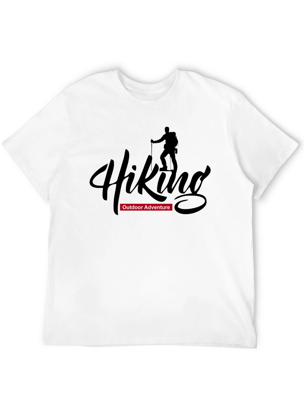 Hiking Adventure Graphic T-Shirt - Black