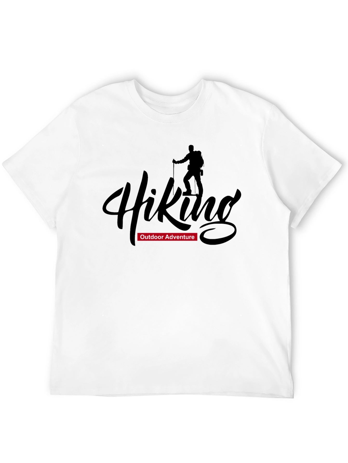 Hiking Adventure Graphic T-Shirt - Black