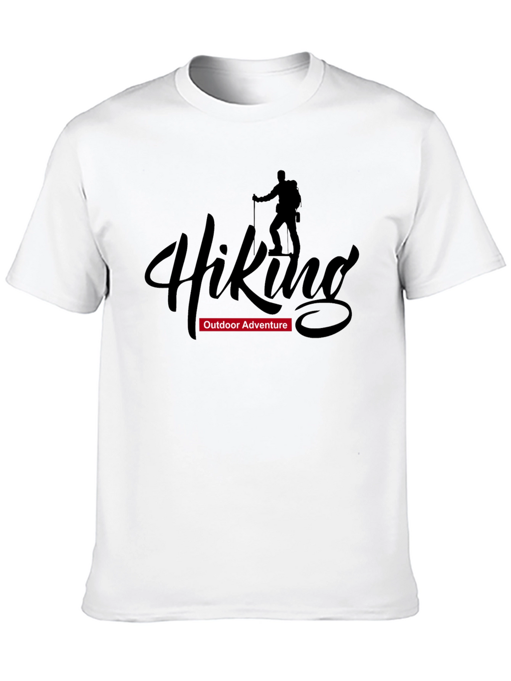 Hiking Adventure Graphic T-Shirt - Black