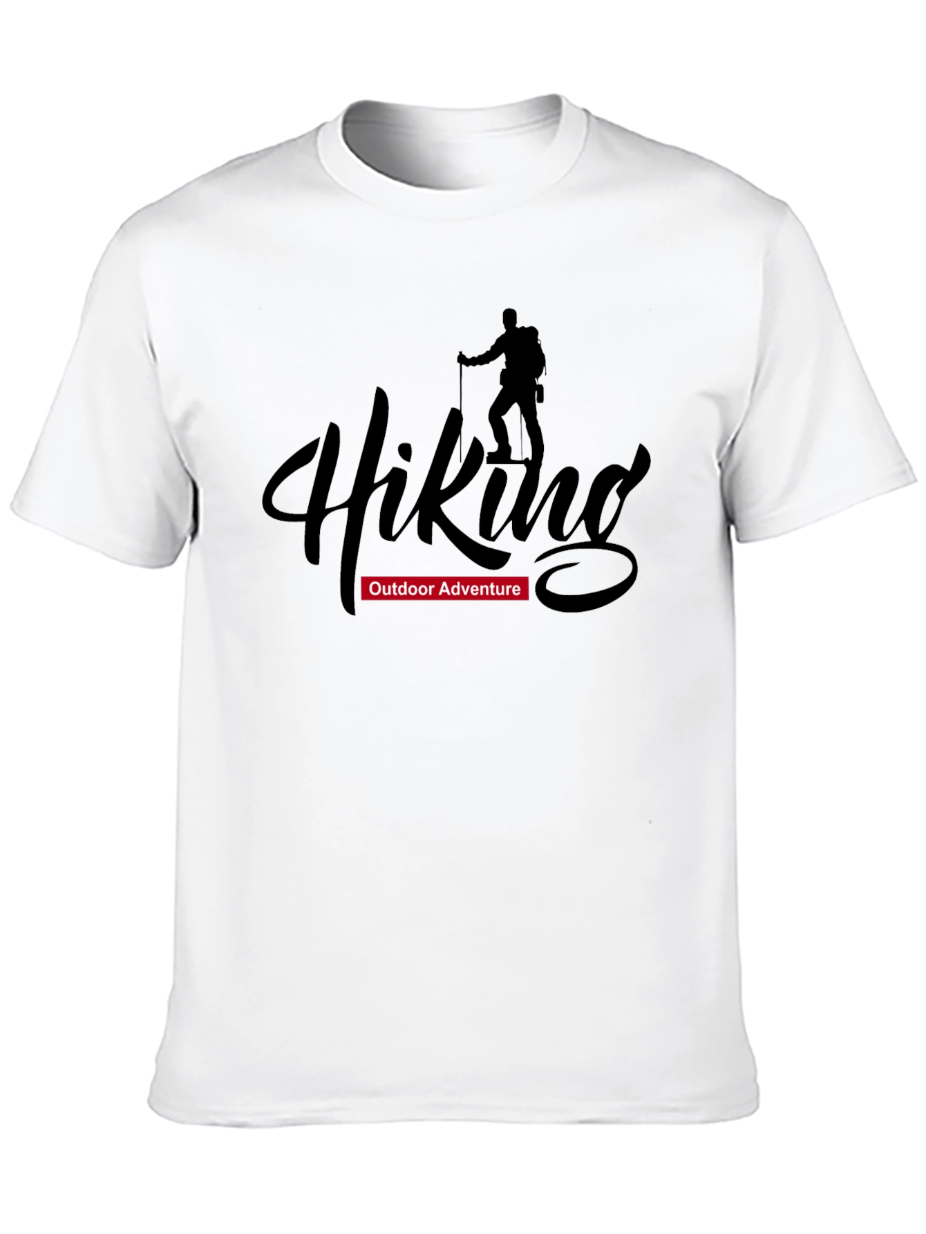 Hiking Adventure Graphic T-Shirt - Black