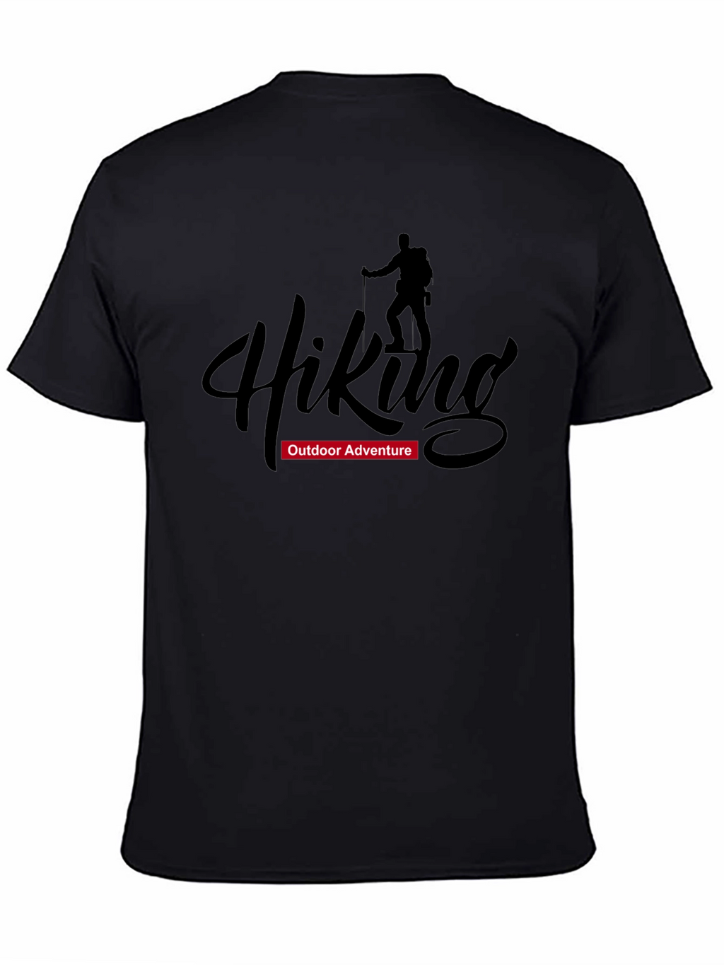 Hiking Adventure Graphic T-Shirt - Black