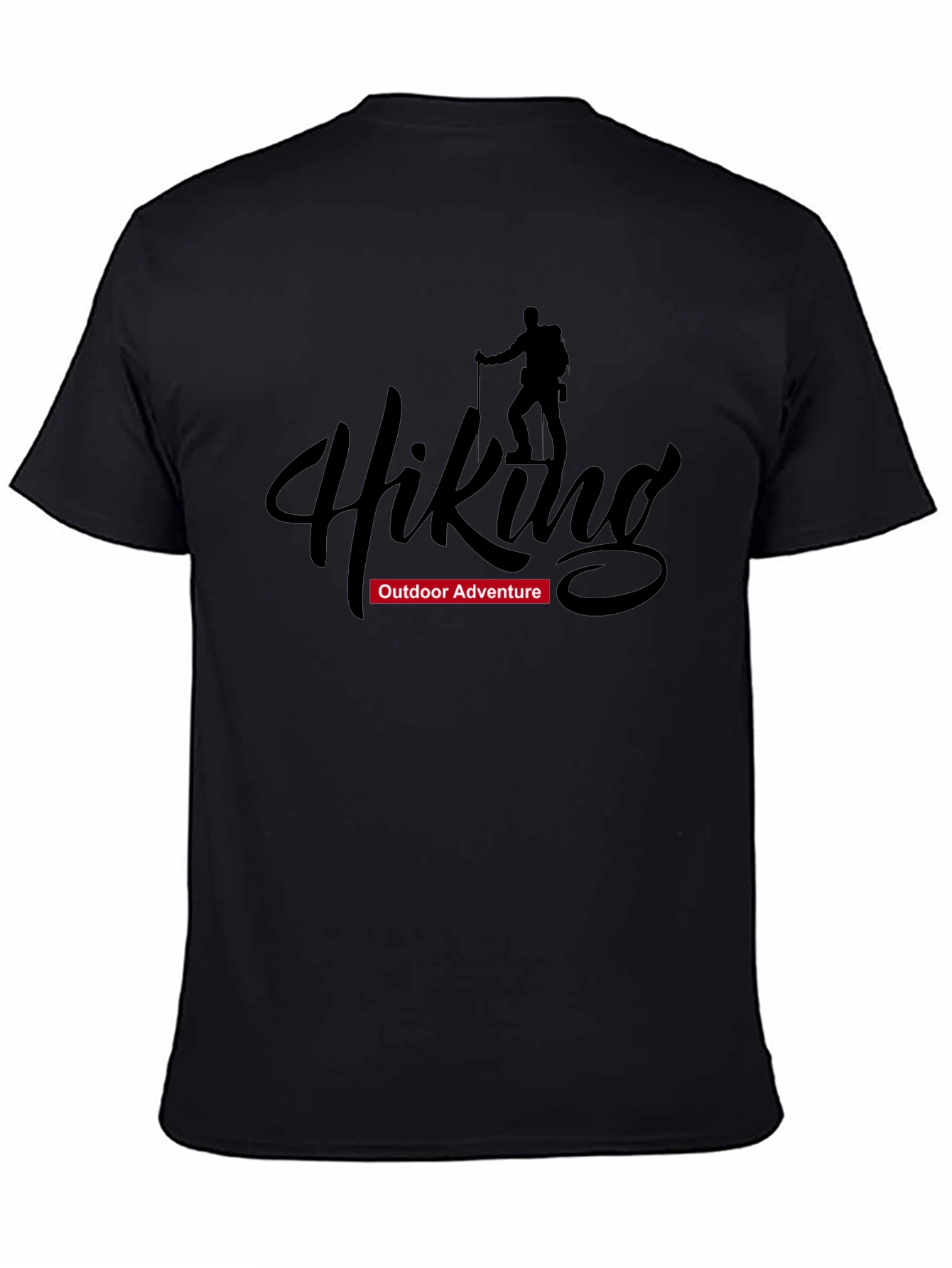Hiking Adventure Graphic T-Shirt - Black