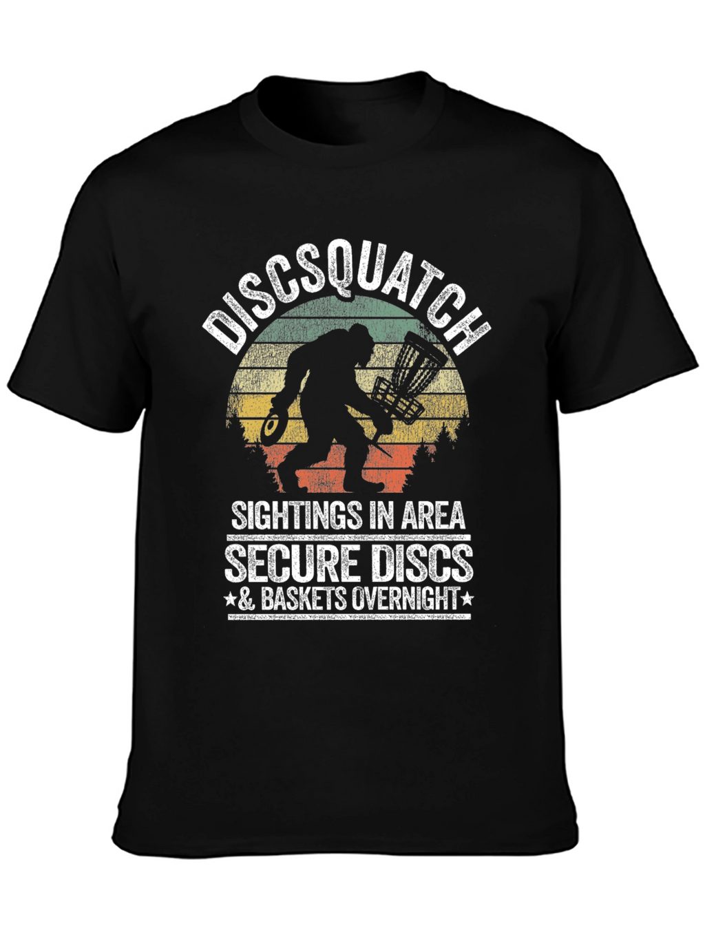 Discsquatch Graphic T-Shirt - Secure Your Discs!