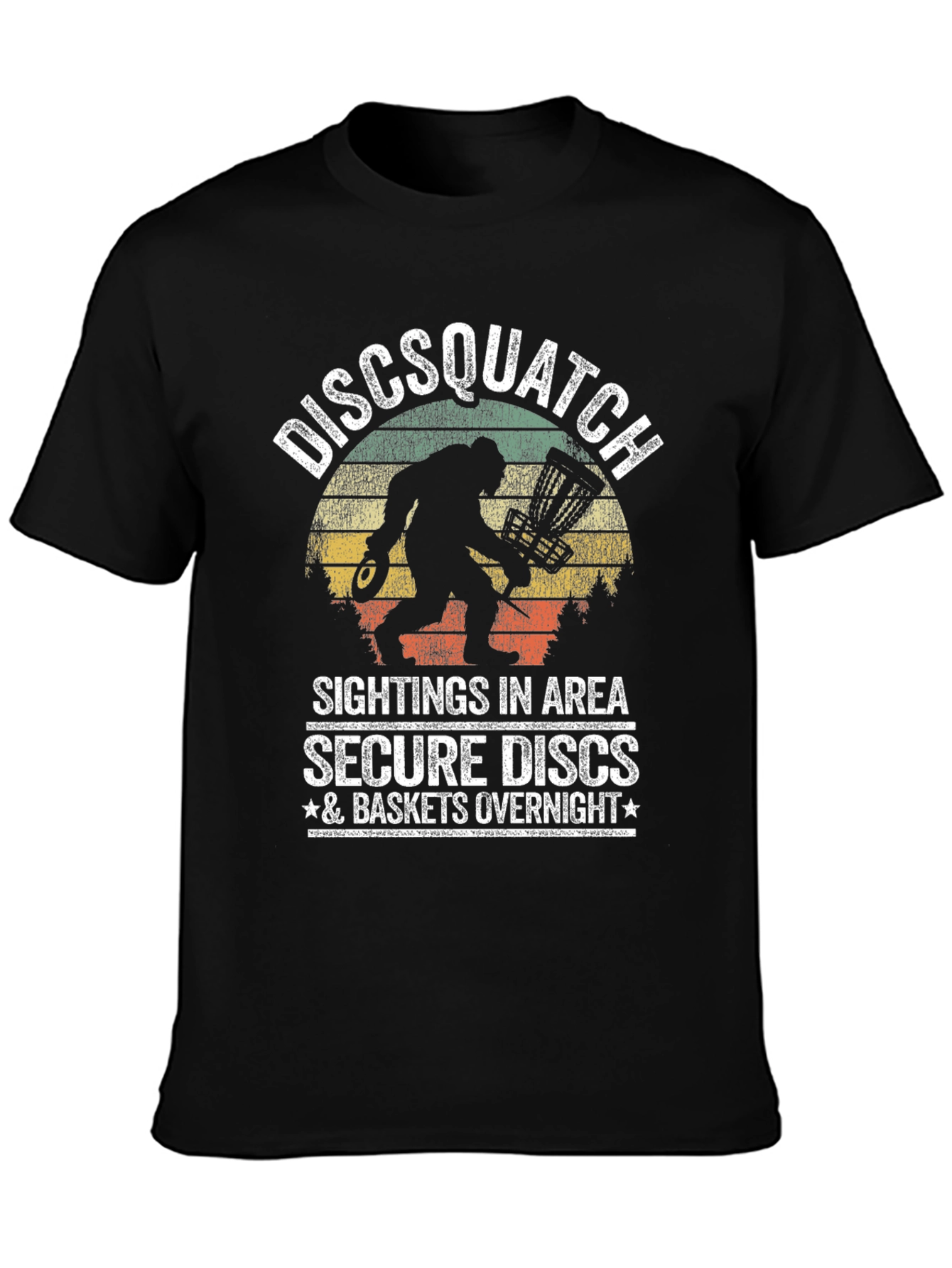 Discsquatch Graphic T-Shirt - Secure Your Discs!