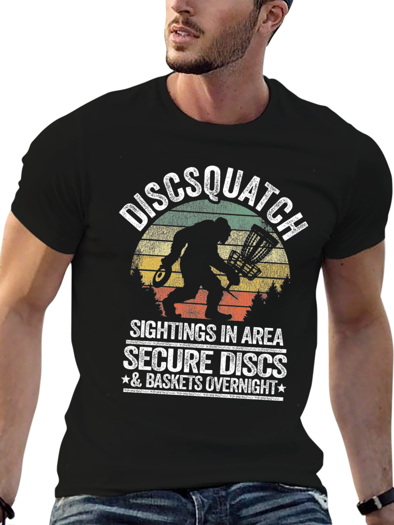 Discsquatch Graphic T-Shirt - Secure Your Discs!