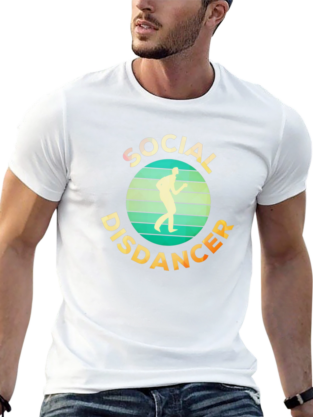 Social Distancer T-Shirt - Retro Design