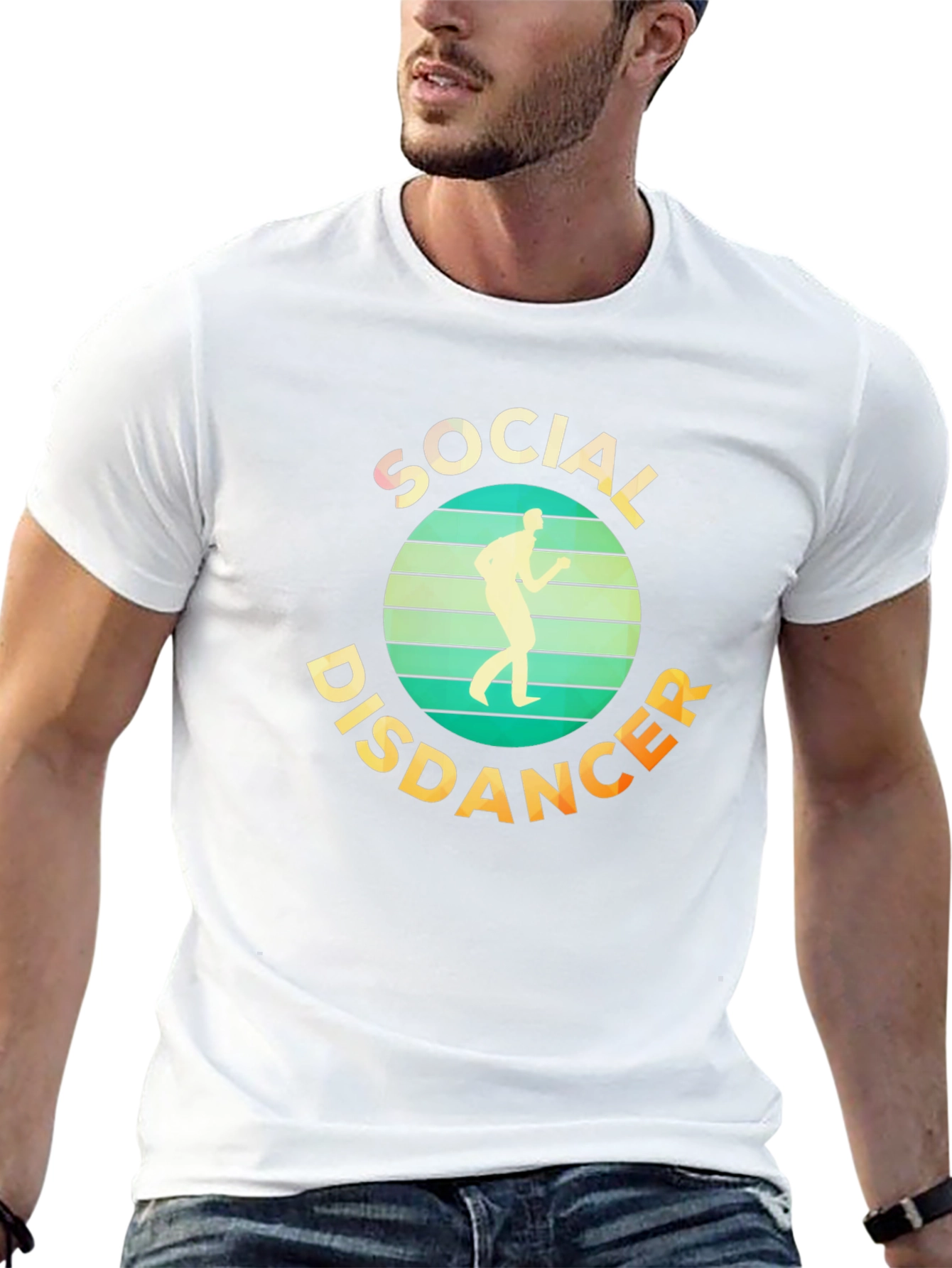Social Distancer T-Shirt - Retro Design